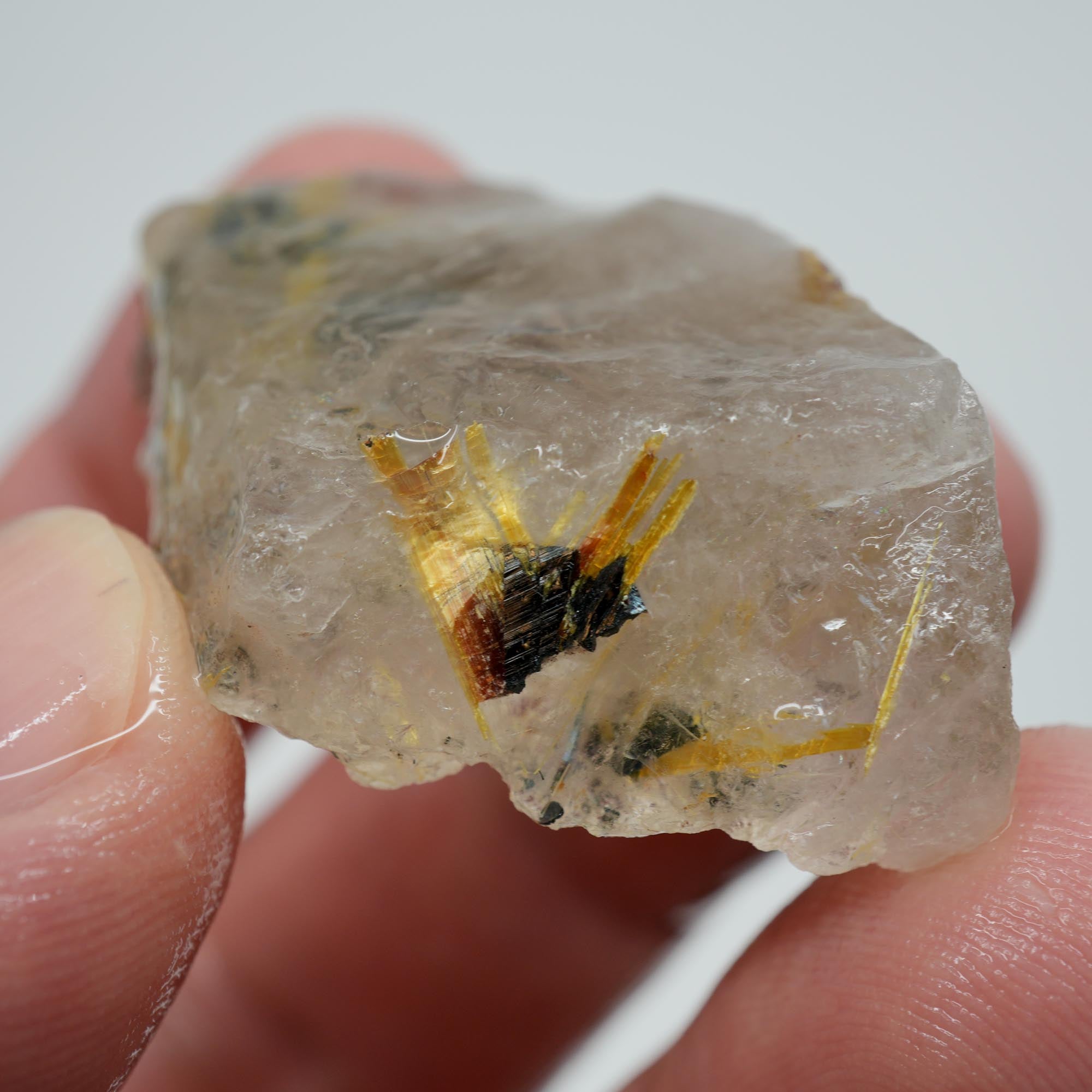 Rutilated Quartz - Hair-Like Rutile Needles - Brazilian Specimen