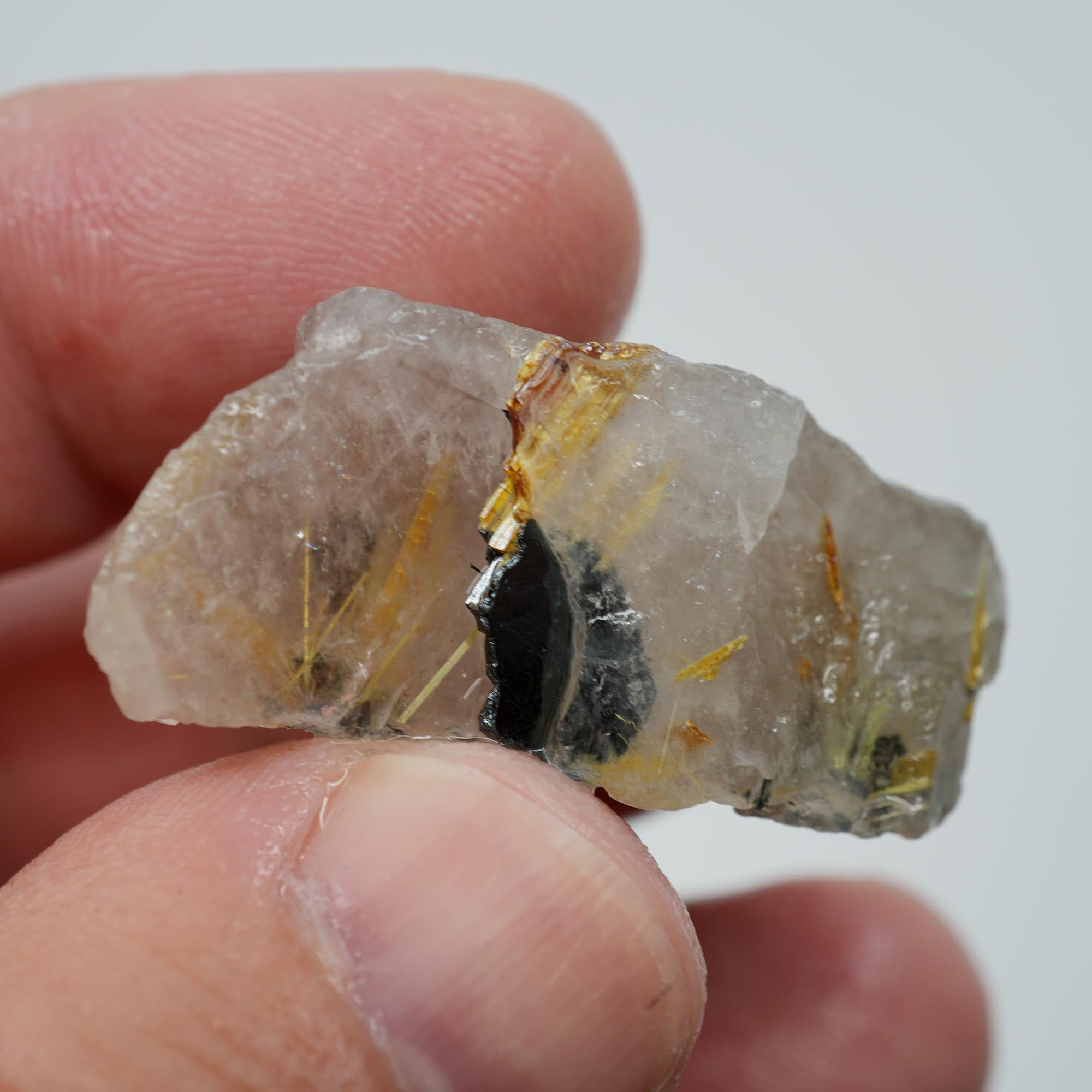 Rutilated Quartz - Hair-Like Rutile Needles - Brazilian Specimen