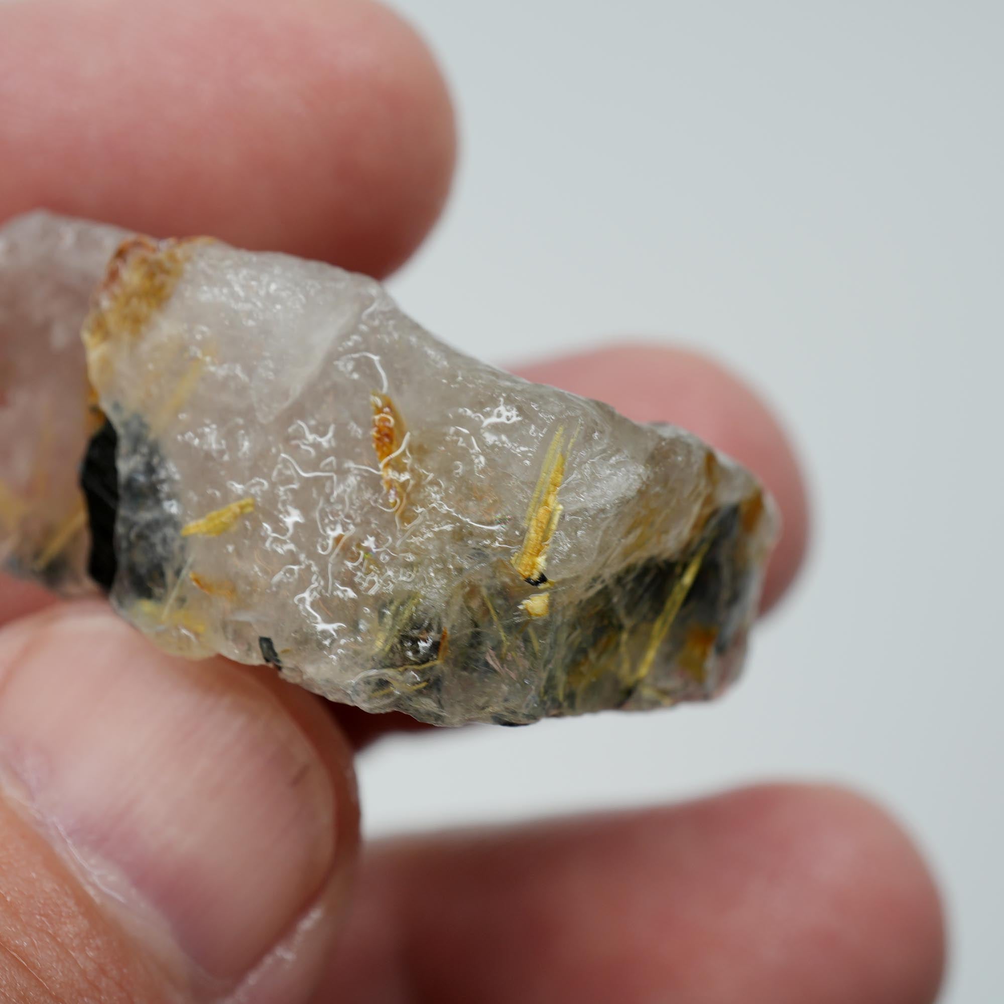 Rutilated Quartz - Hair-Like Rutile Needles - Brazilian Specimen