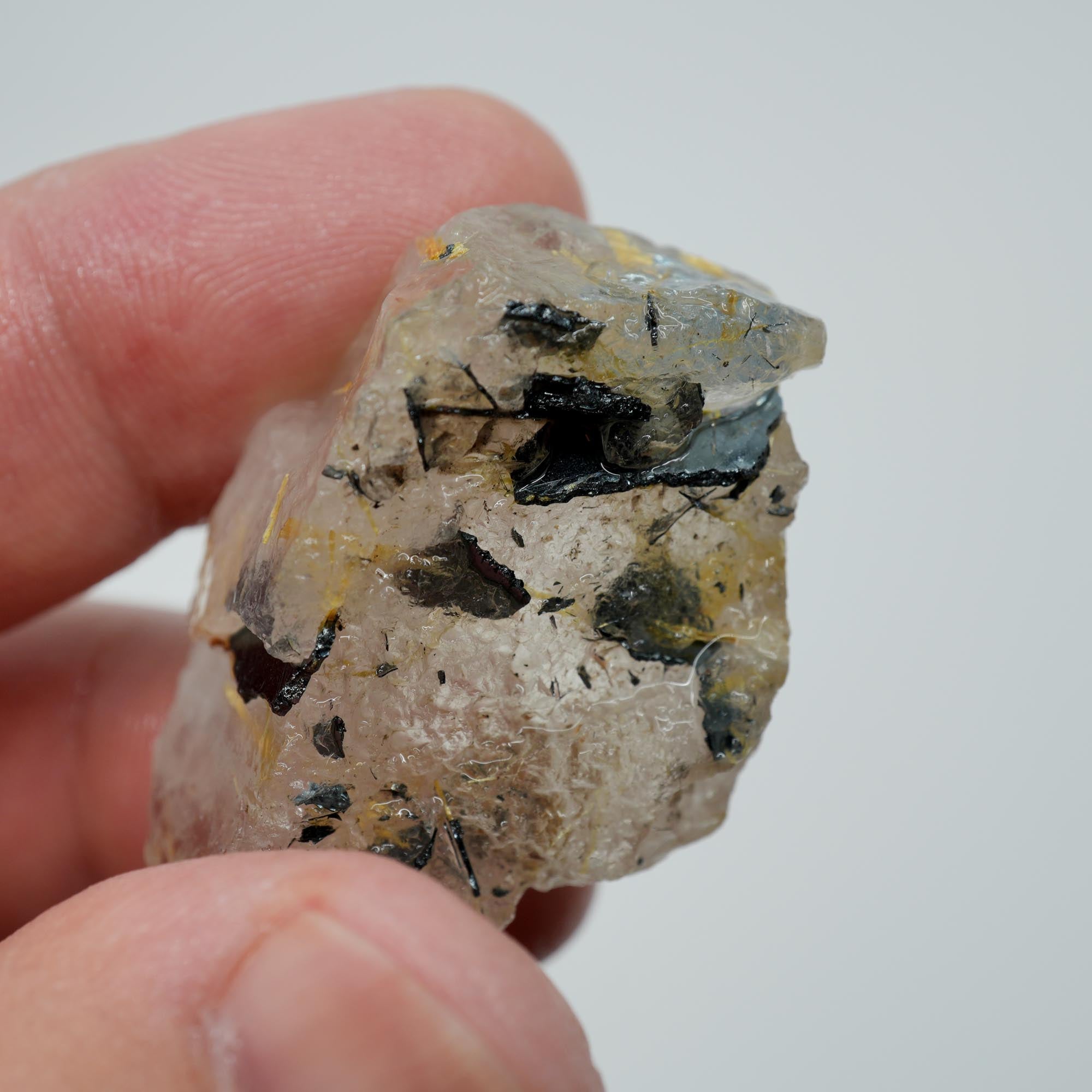 Rutilated Quartz - Hair-Like Rutile Needles - Brazilian Specimen
