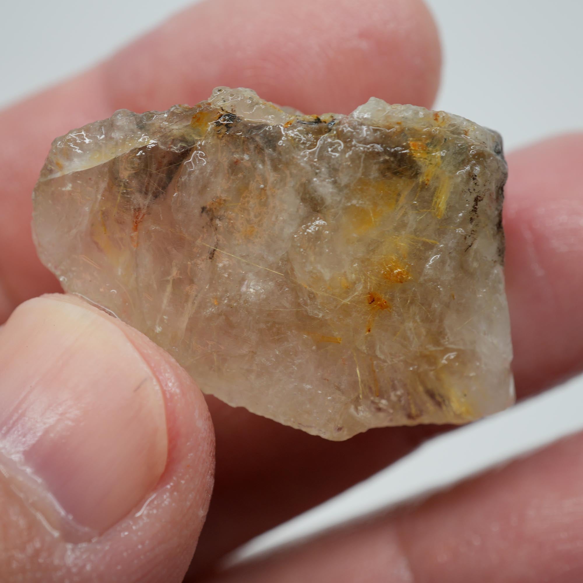 Rutilated Quartz - Golden Rutile Flash Quartz - Brazil Specimen