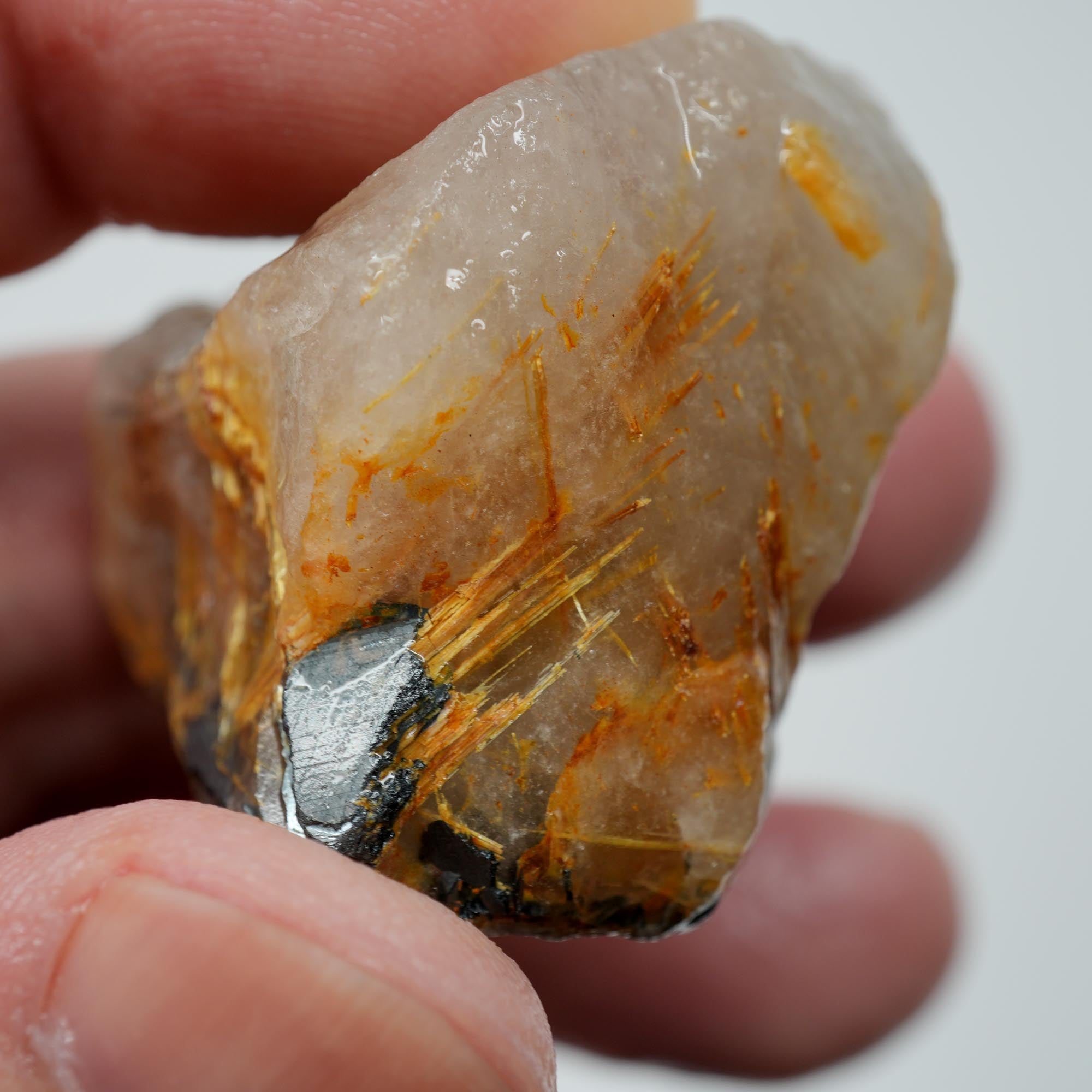 Rutilated Quartz - Fine Rutile Needles - Brazilian Crystal Specimen
