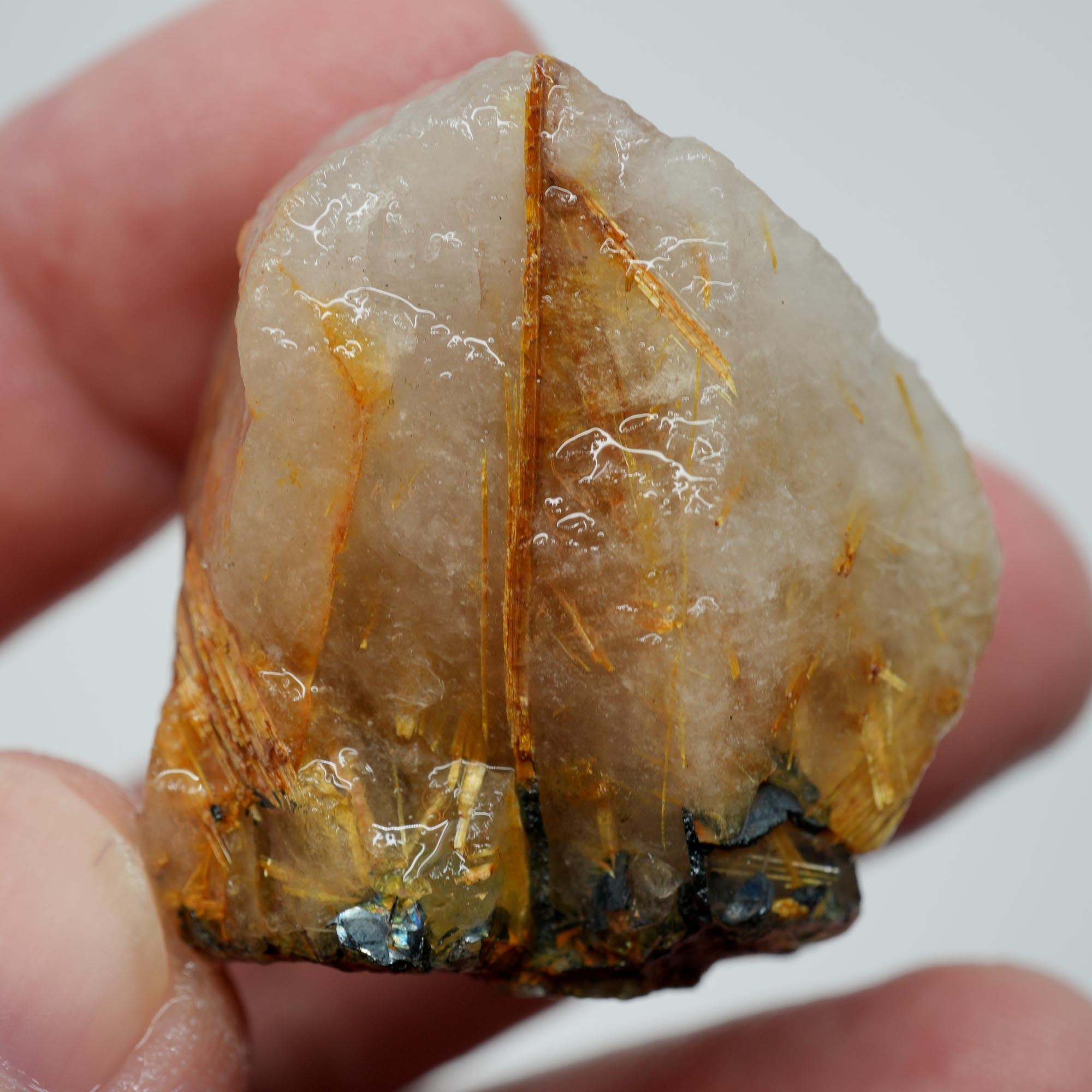Rutilated Quartz - Fine Rutile Needles - Brazilian Crystal Specimen