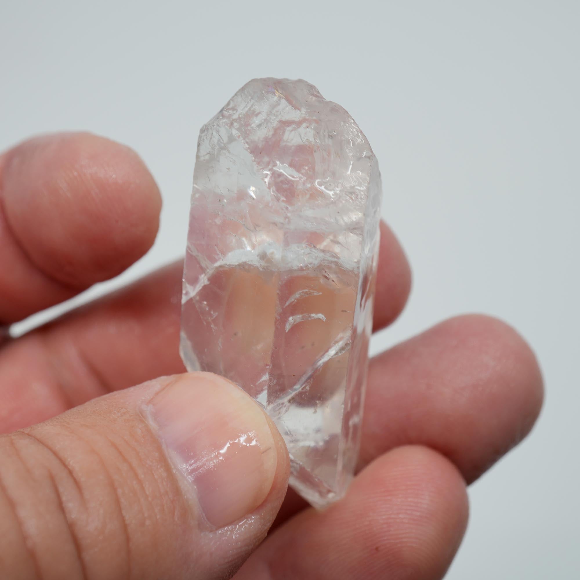 Brazilian Quartz Crystal Point - Clear Natural Terminated Point for Collectors