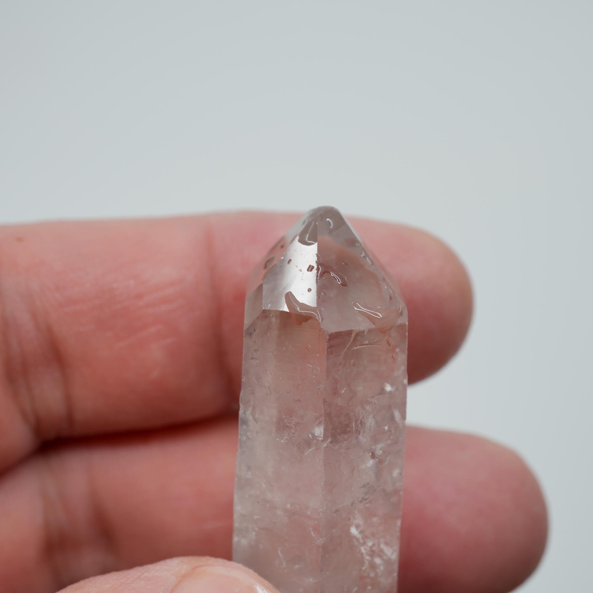 Brazilian Quartz Point - Glass-Clear Faceting Grade Crystal