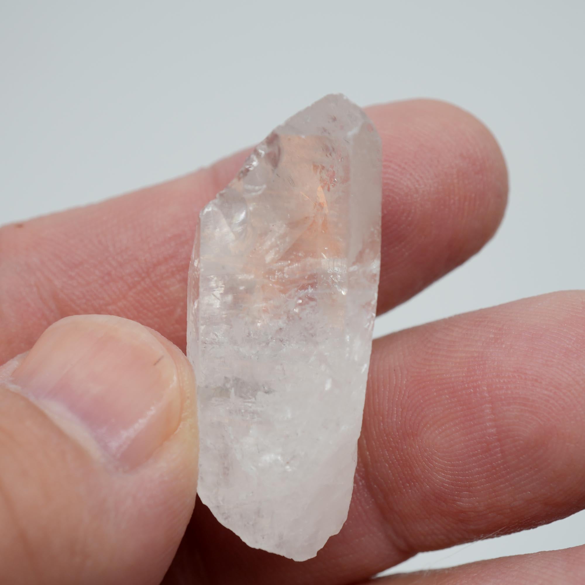 Brazilian Quartz Point - Bright Clarity Crystal for Jewelry and Cabbing