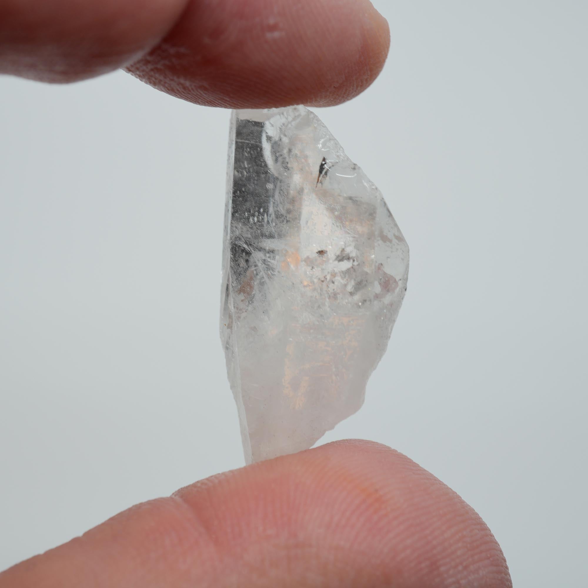 Brazilian Quartz Point - Bright Clarity Crystal for Jewelry and Cabbing