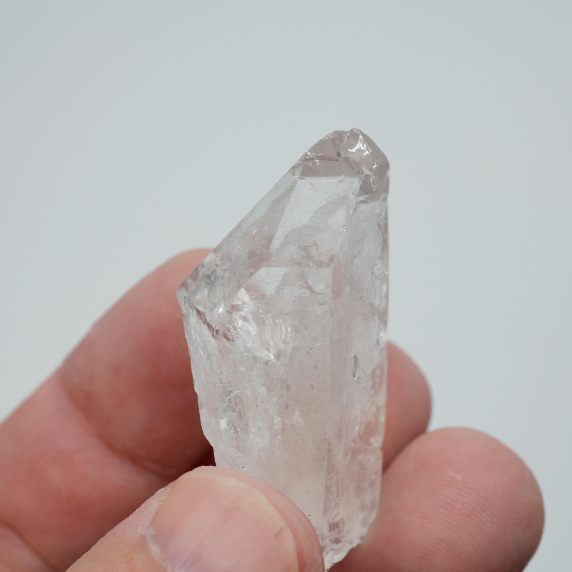 Brazilian Quartz Point - Natural Clear Crystal Display Specimen