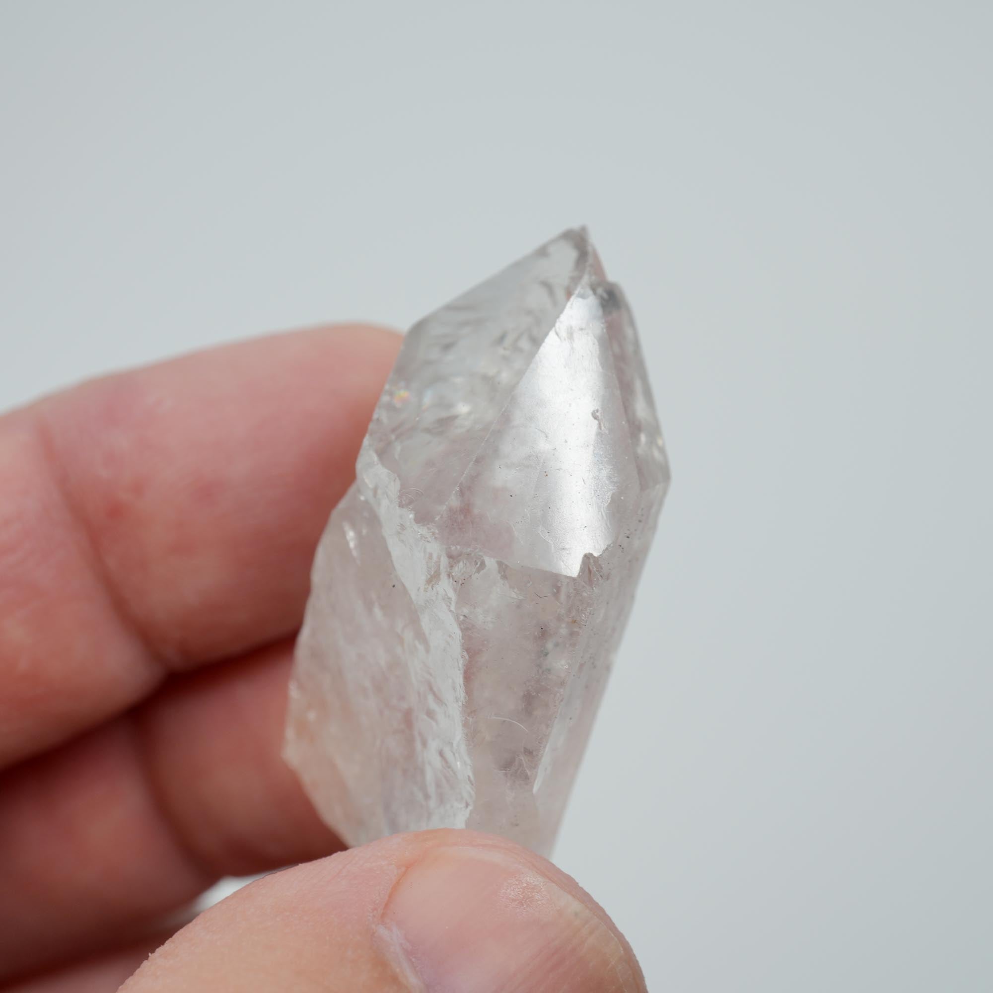 Brazilian Quartz Point - Natural Clear Crystal Display Specimen