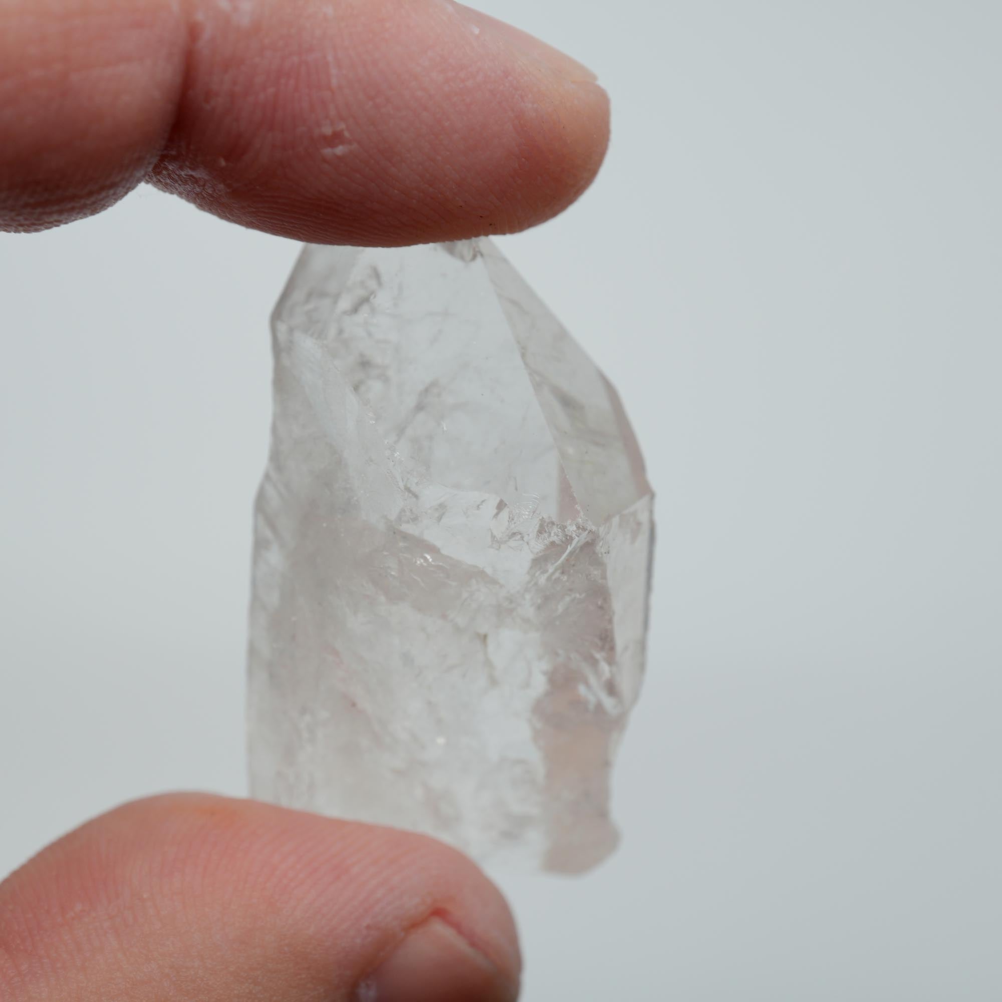 Brazilian Quartz Point - Natural Clear Crystal Display Specimen