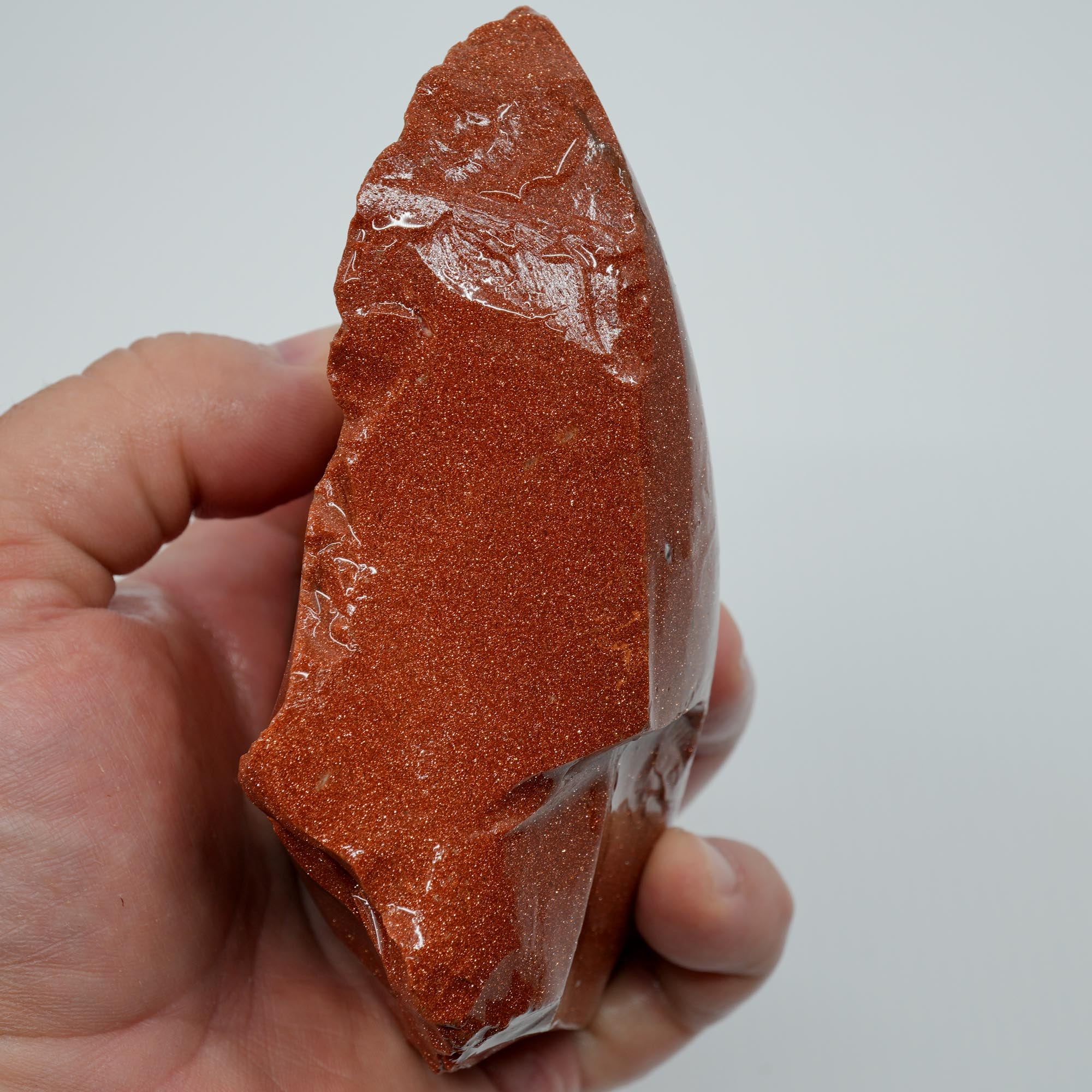 Goldstone Rough - Glittery Copper Sparkle Chunk for Cutting and Display