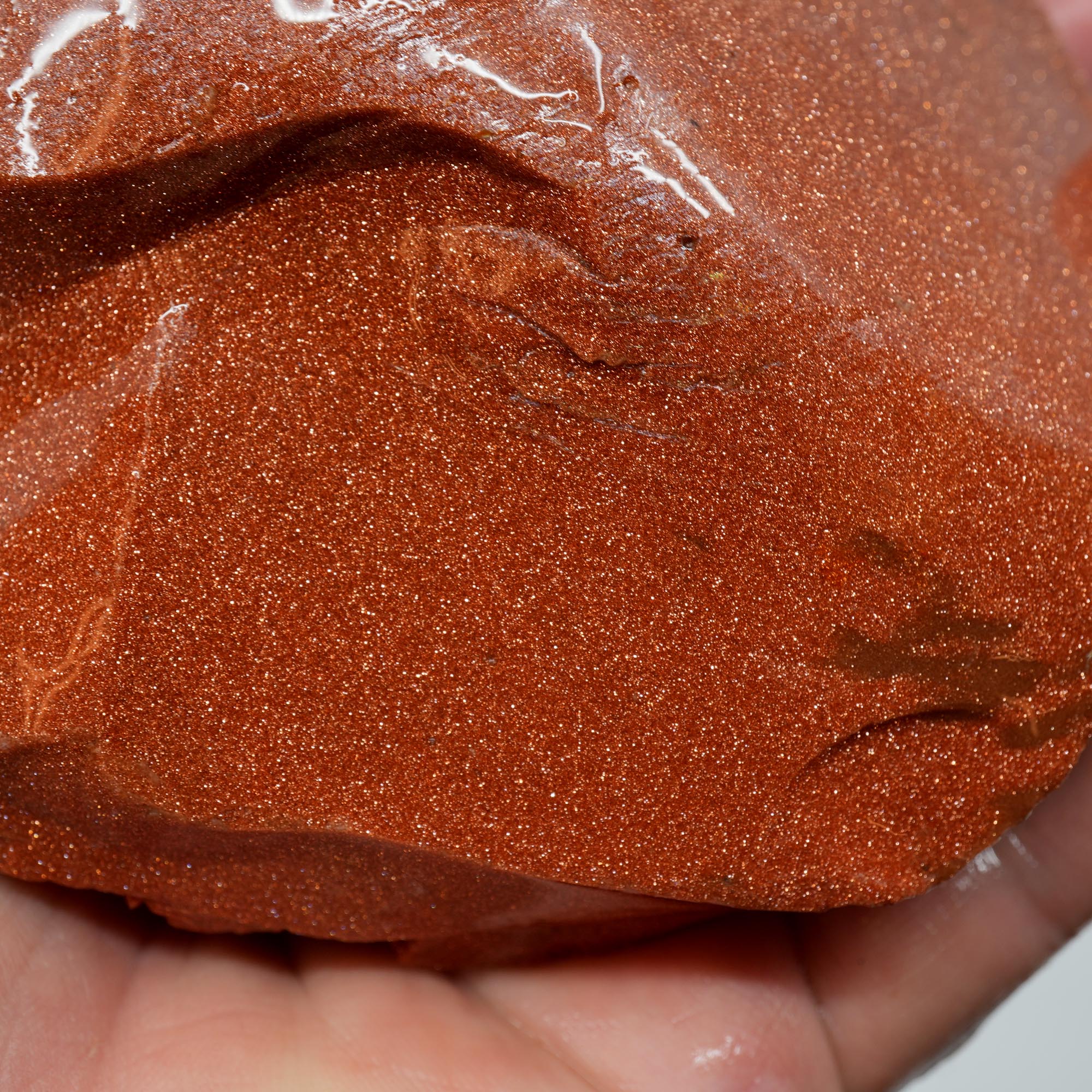 Goldstone Rough - Glittery Copper Sparkle Chunk for Cutting and Display