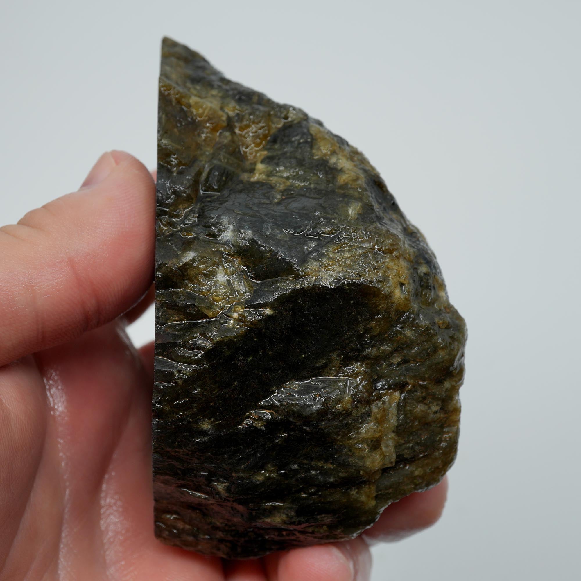 Labradorite Endcut - Blue Green Sunset Gold Flash Cut and Proven