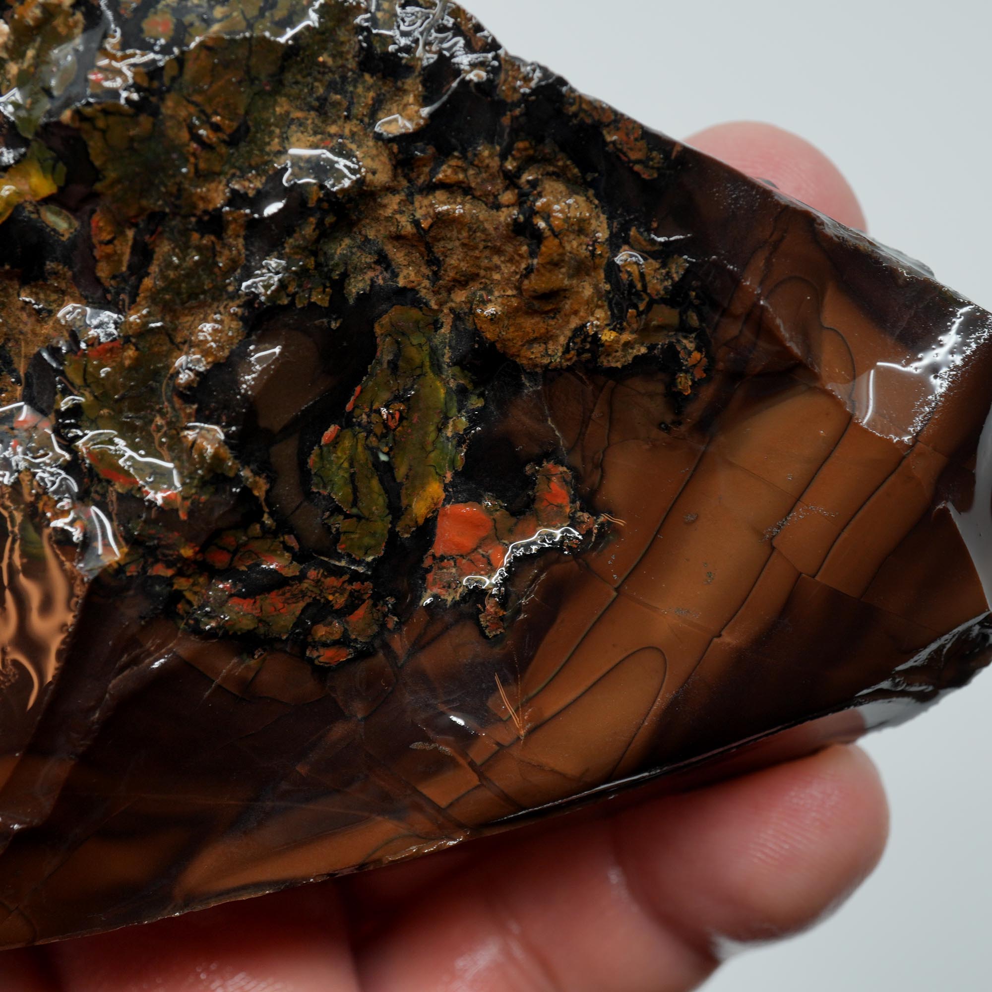 Whiskey Creek Orbicular Jasper Rough - Smoky Orbs and Breccia Owyhee Idaho
