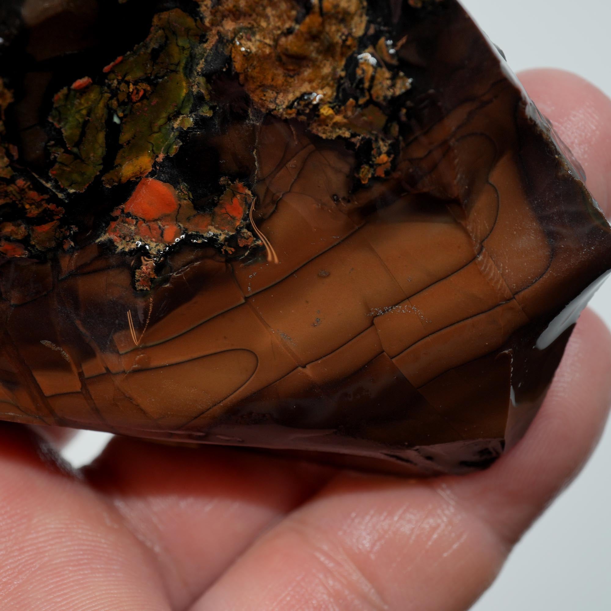 Whiskey Creek Orbicular Jasper Rough - Smoky Orbs and Breccia Owyhee Idaho