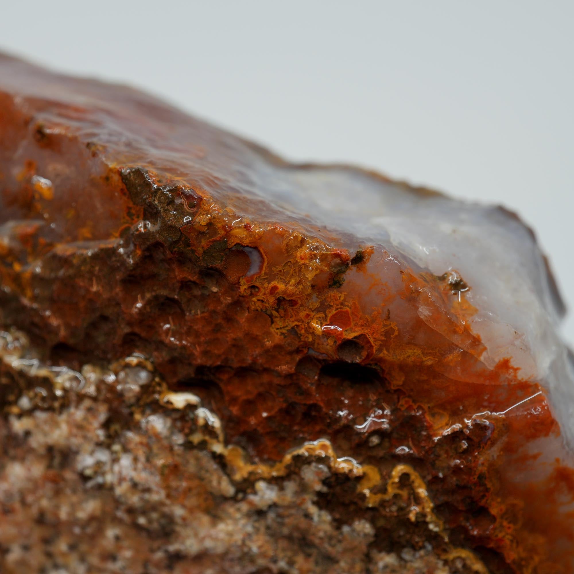 Agua Nueva Agate Rough - Blue Agate Plate with Gold Lemon Fortification