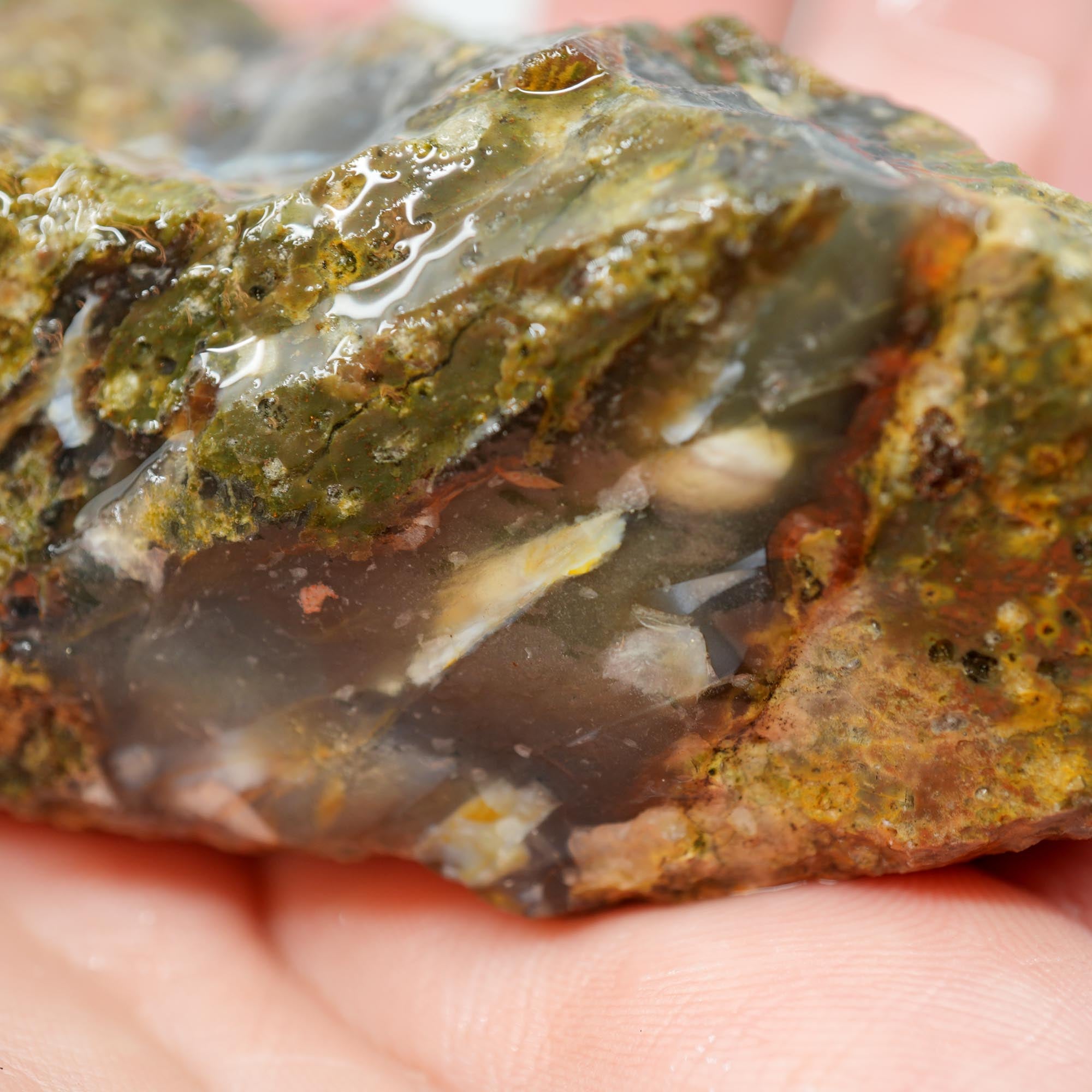 Mystery Thunder Egg Rough - Likely Lucky Strike with Blue Agate