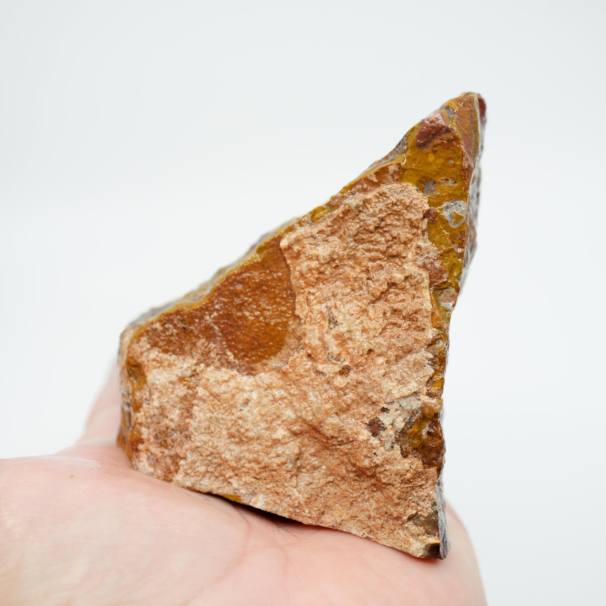 Apple Valley Jasper Cut and Proven - Black Druzy and Hematite Flowers