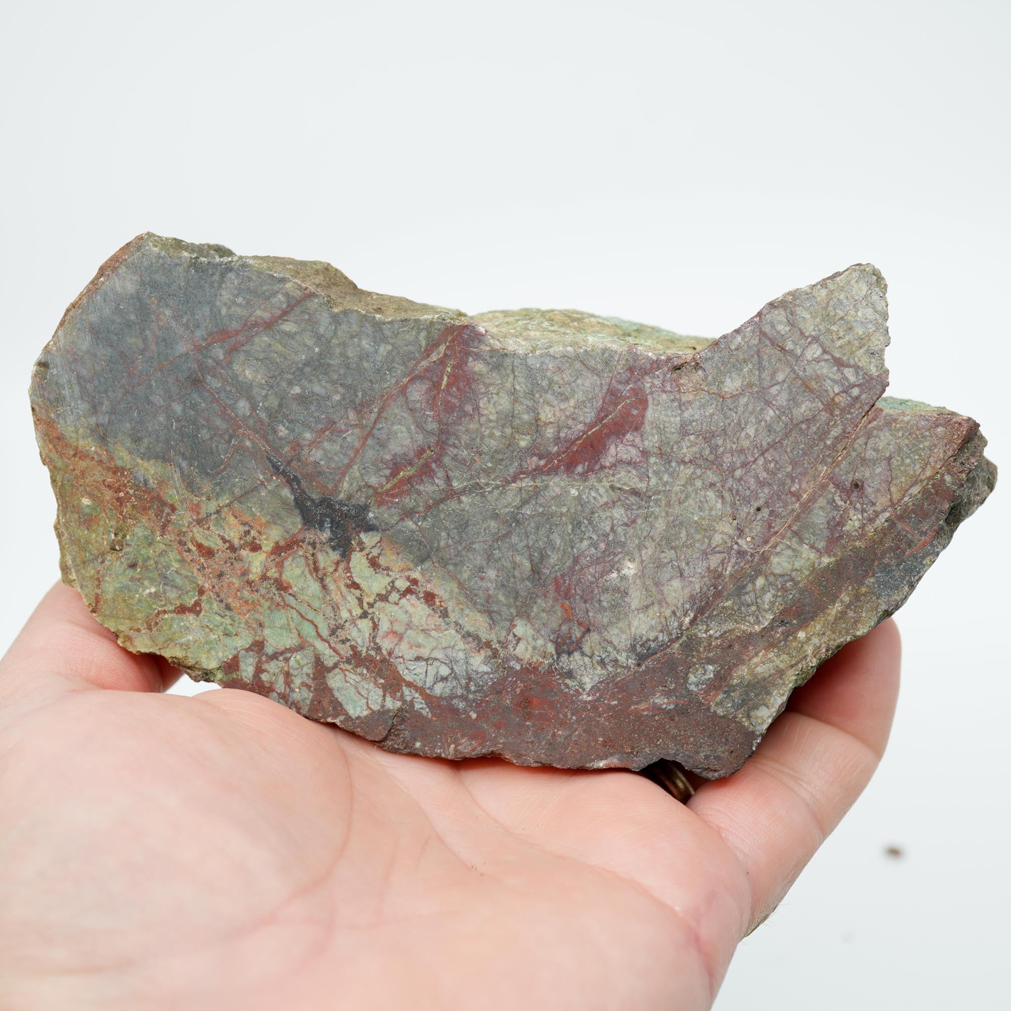 Mystery Copper-Based Mineral Rough - Green and Red from Quartzsite Collection