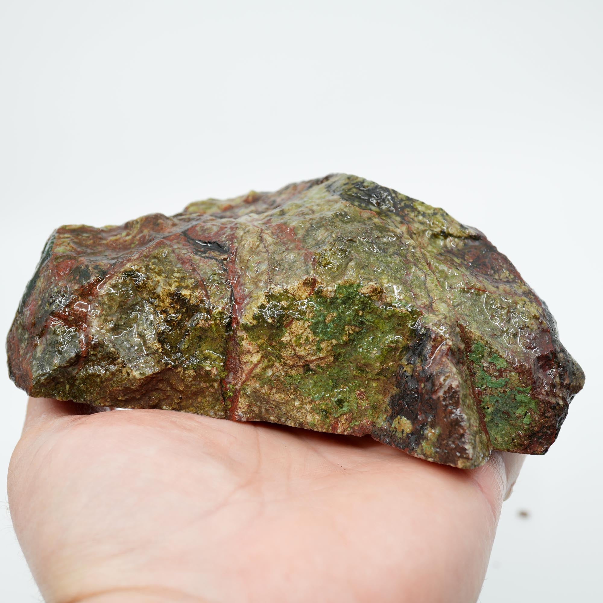 Mystery Copper-Based Mineral Rough - Green and Red from Quartzsite Collection