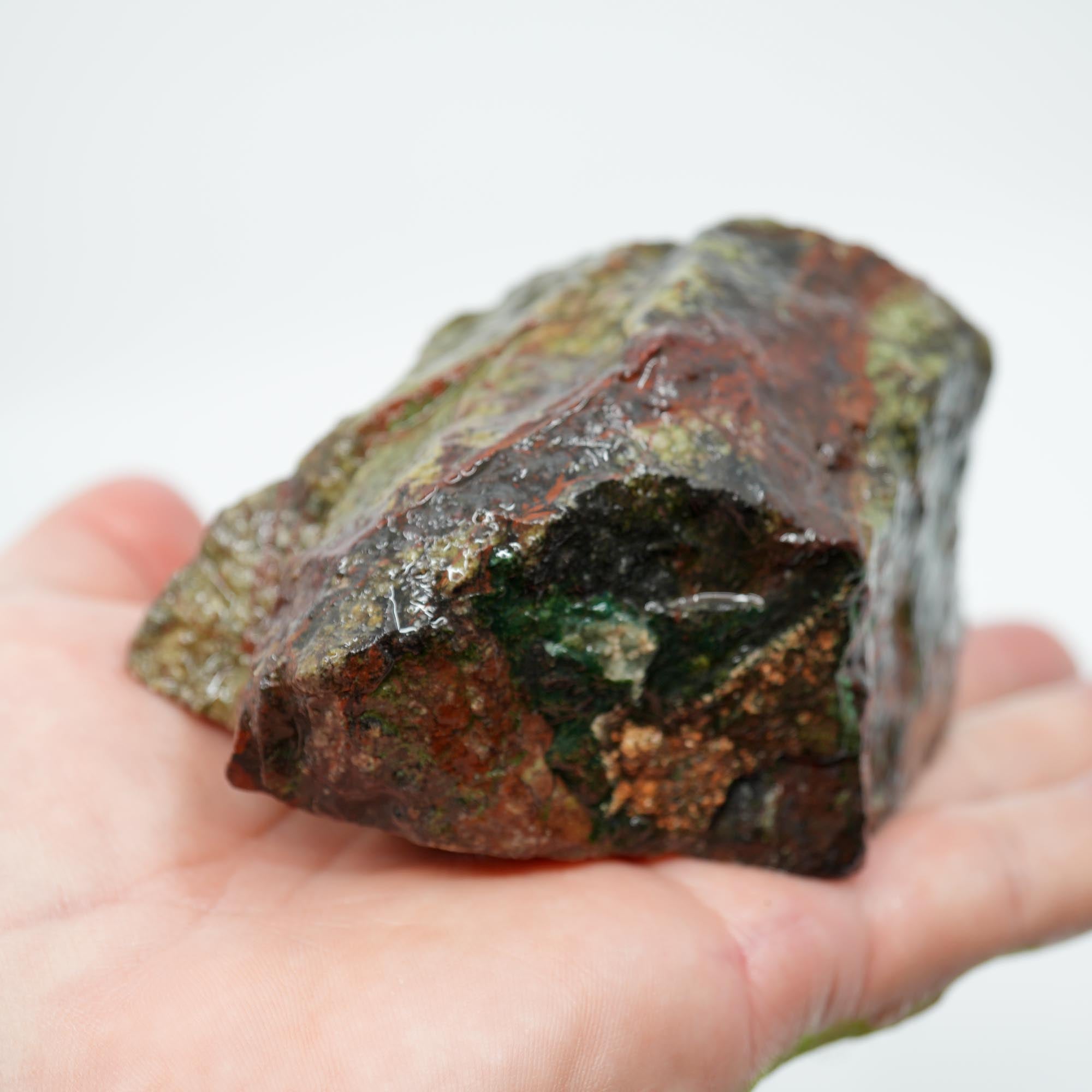 Mystery Copper-Based Mineral Rough - Green and Red from Quartzsite Collection