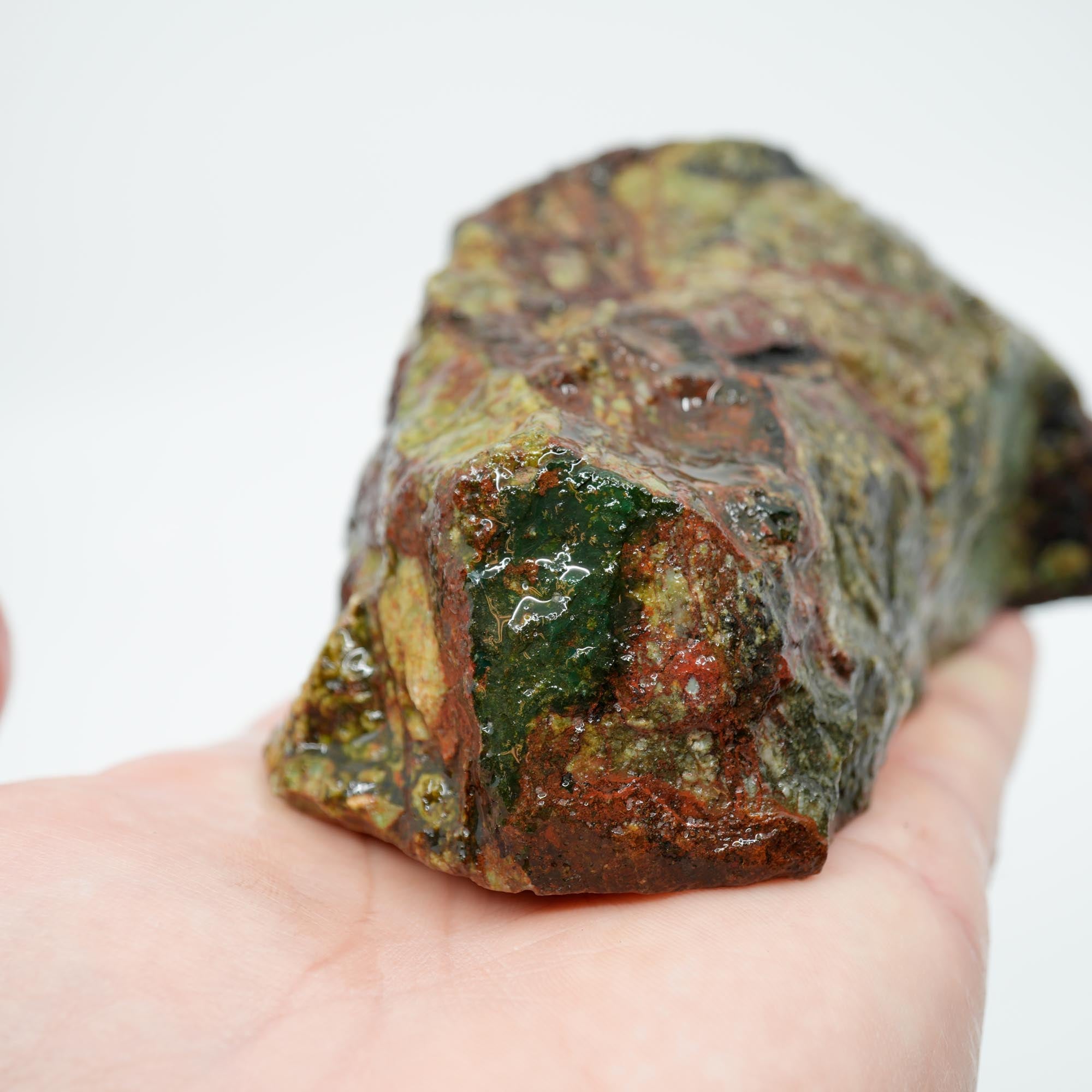 Mystery Copper-Based Mineral Rough - Green and Red from Quartzsite Collection