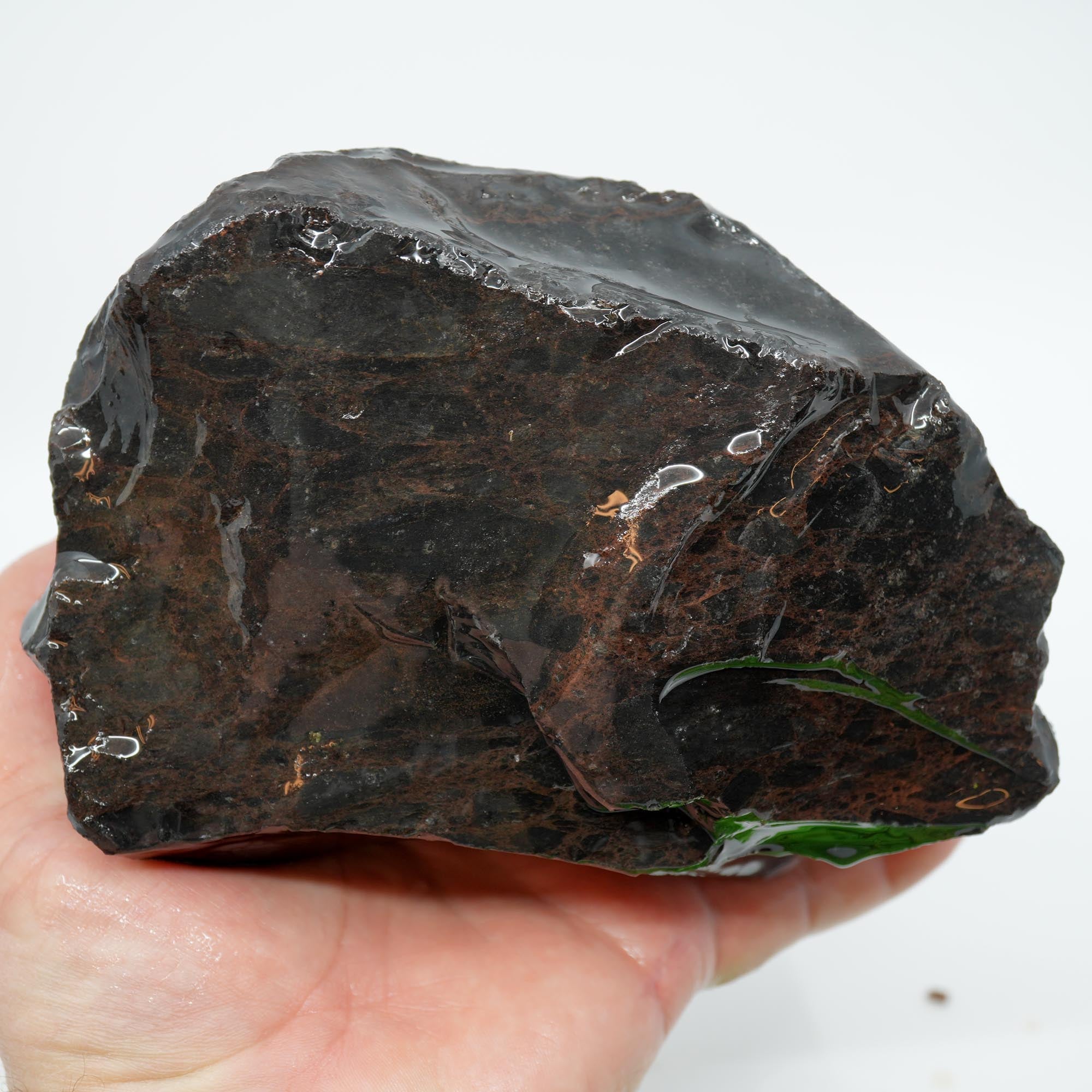 Mahogany Obsidian Rough - Dark Smoky Variant from Glass Butte