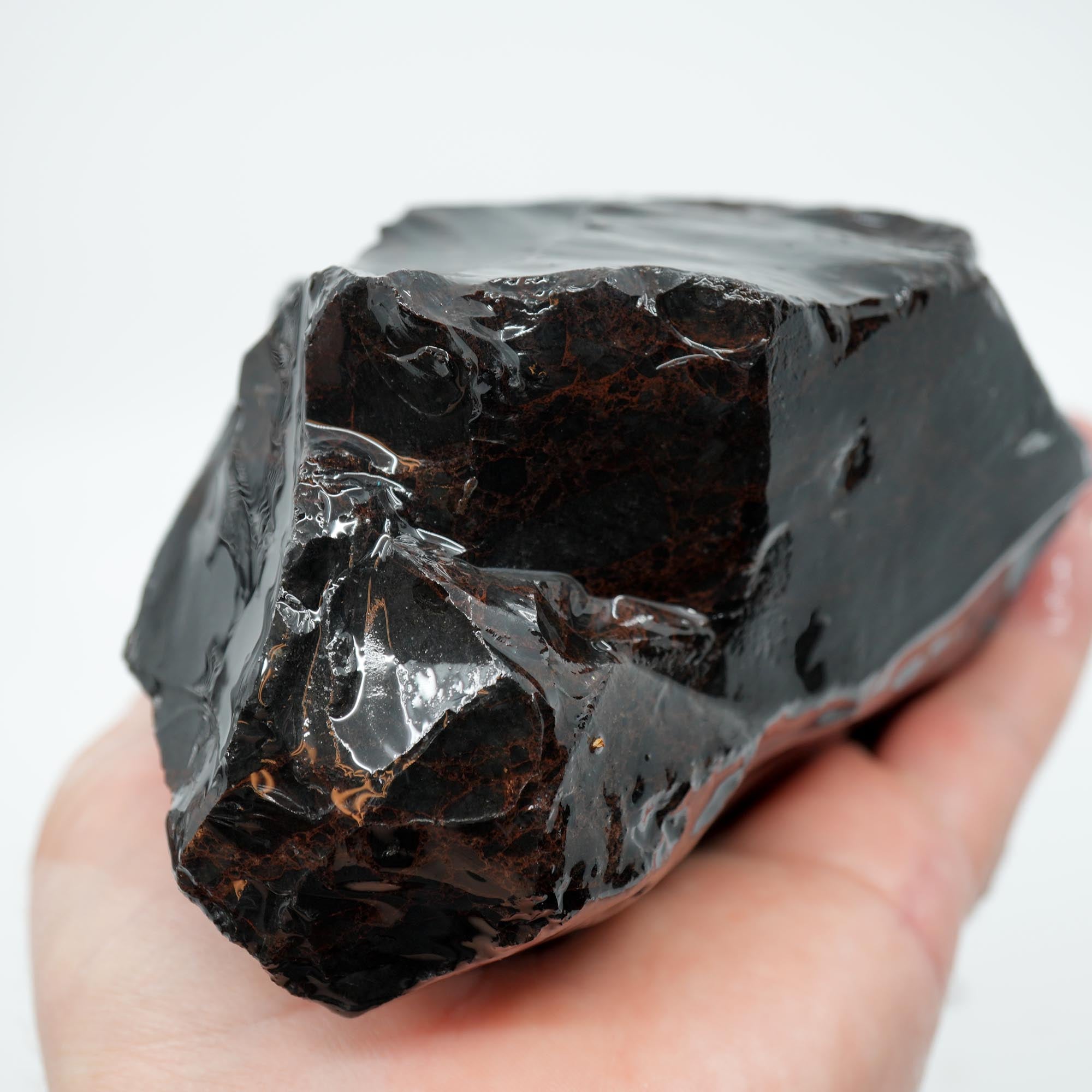 Mahogany Obsidian Rough - Dark Smoky Variant from Glass Butte