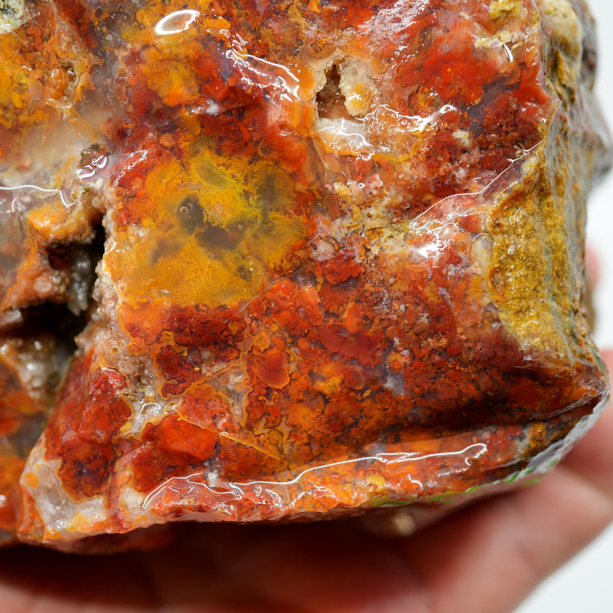 Mystery Agate Rough - Large High-Grade Cutter with Druzy Pocket