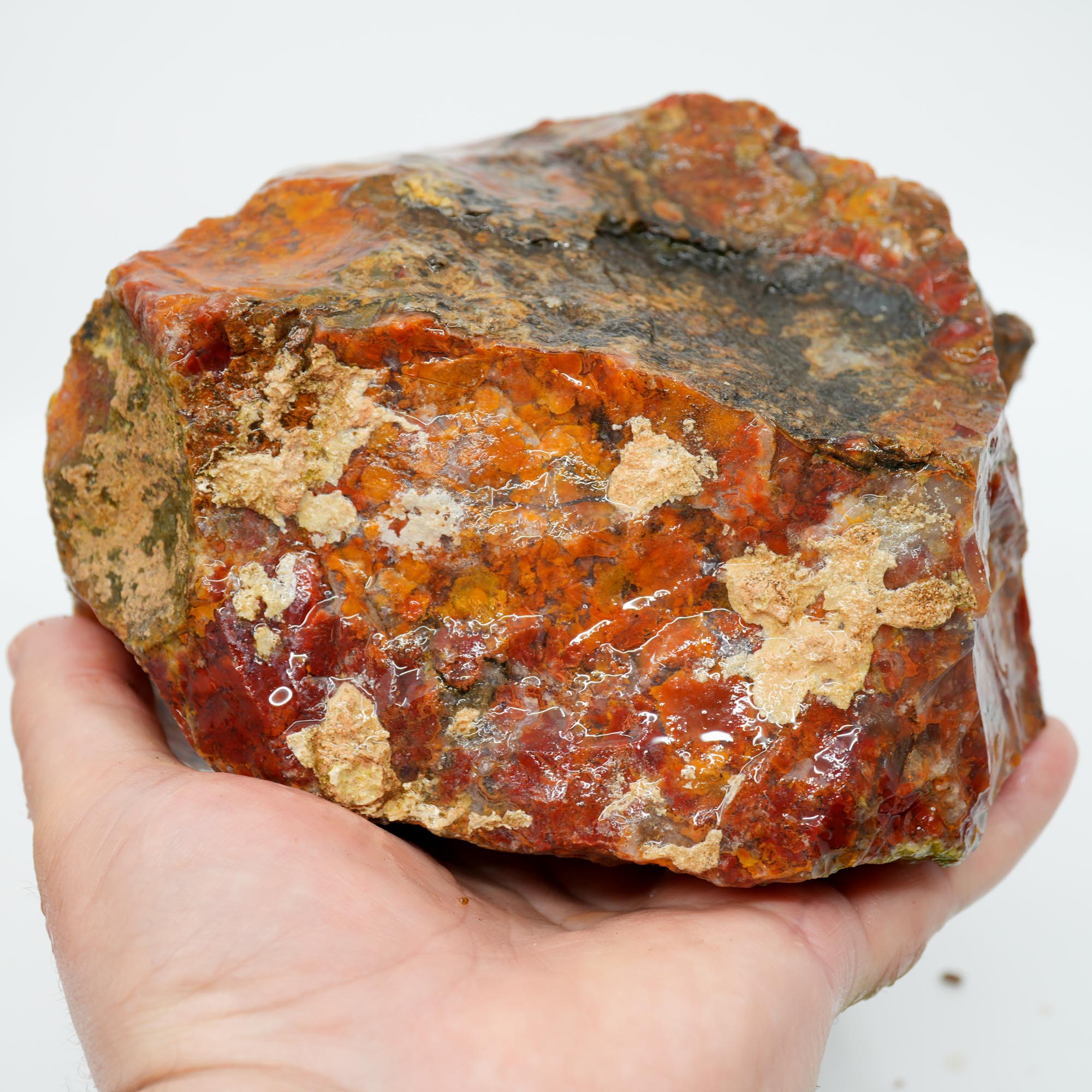 Mystery Agate Rough - Large High-Grade Cutter with Druzy Pocket
