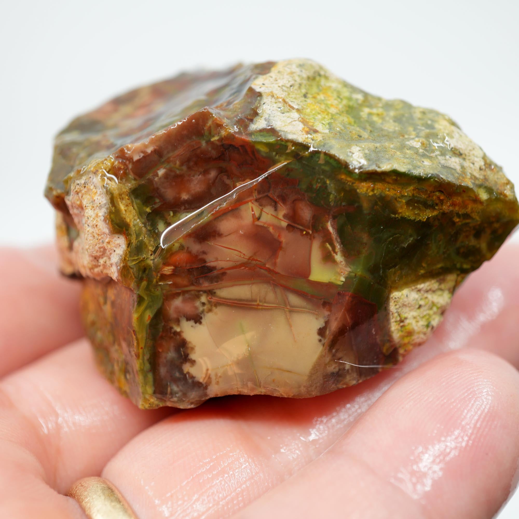 Morrisonite Jasper Rough - Original Digs Trimmer Purple and Green