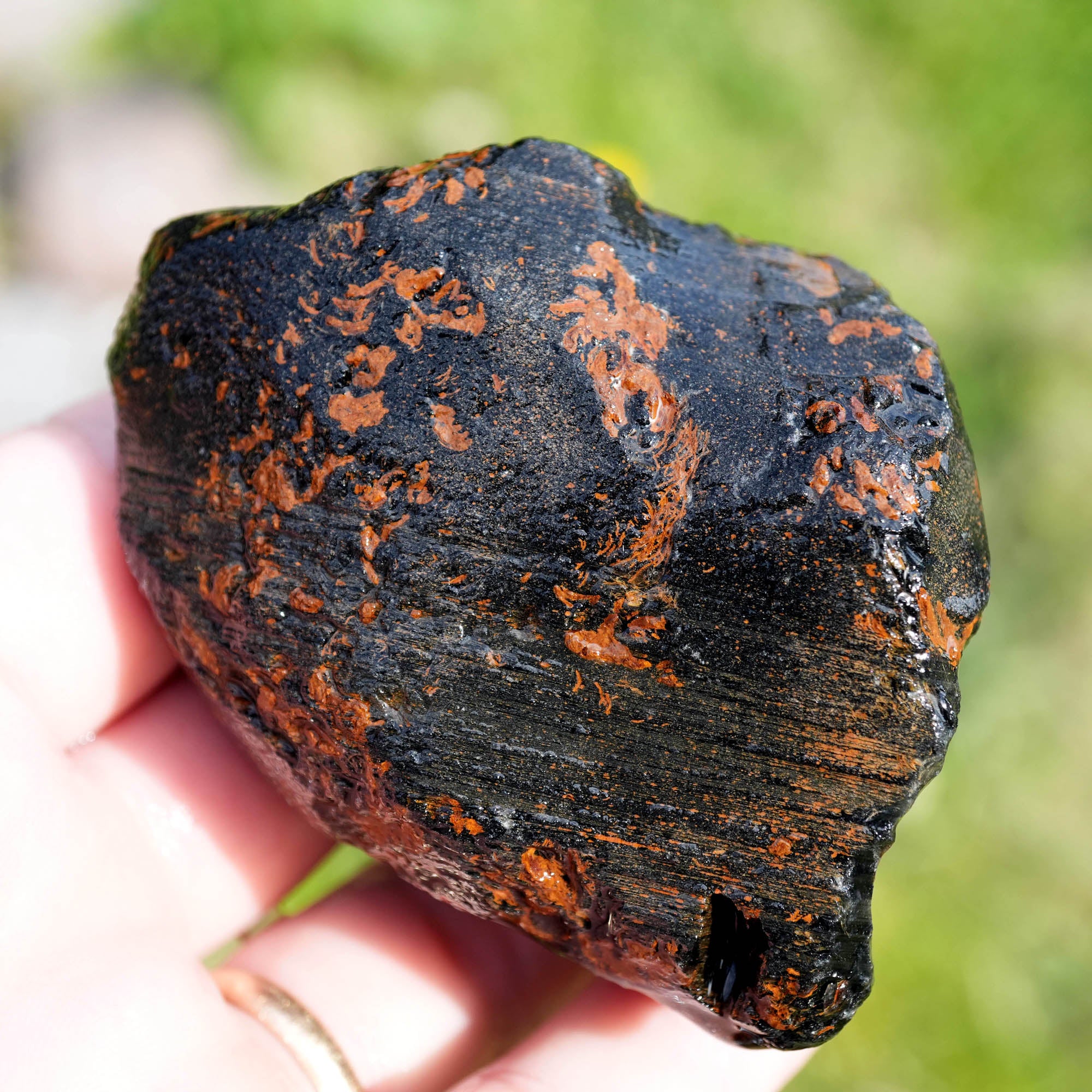 Jalisco Rainbow Obsidian Rough - Velvet Mix with Green and Purple