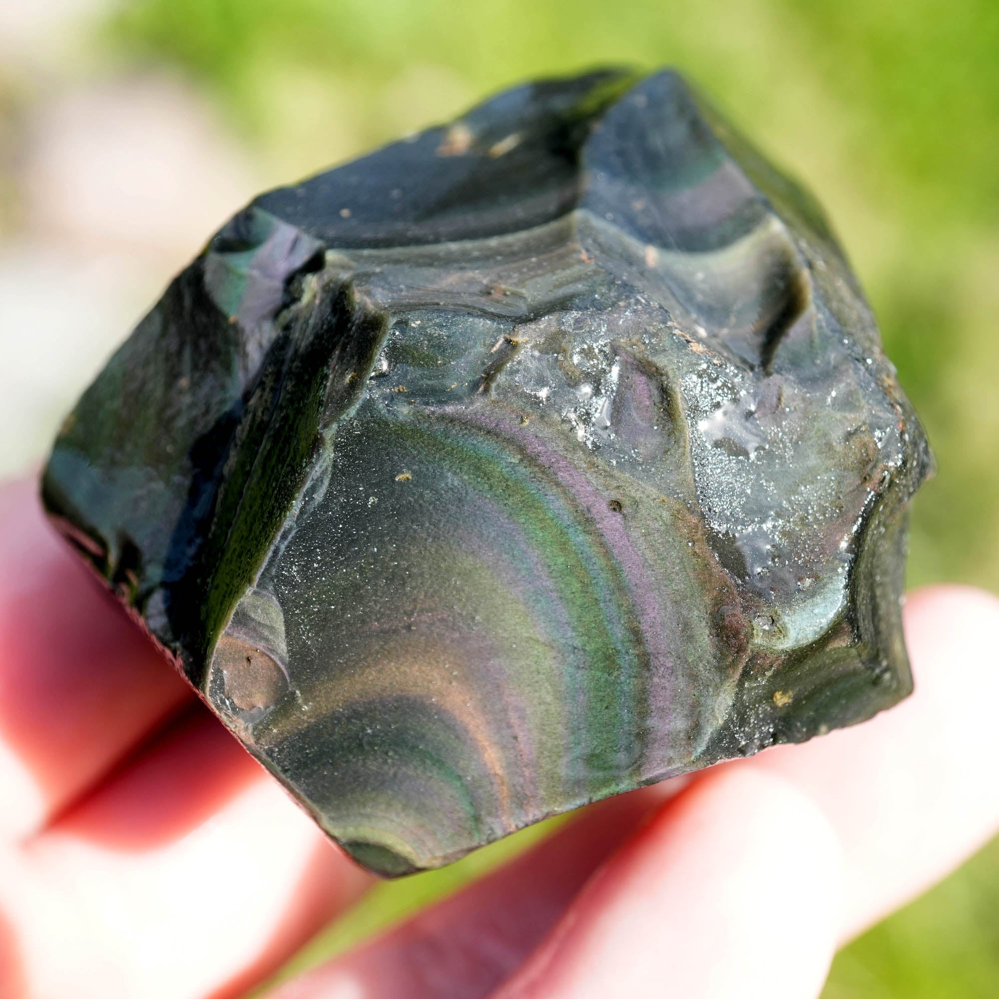 Jalisco Rainbow Obsidian Rough - Trimmer for Single Cab Slabs