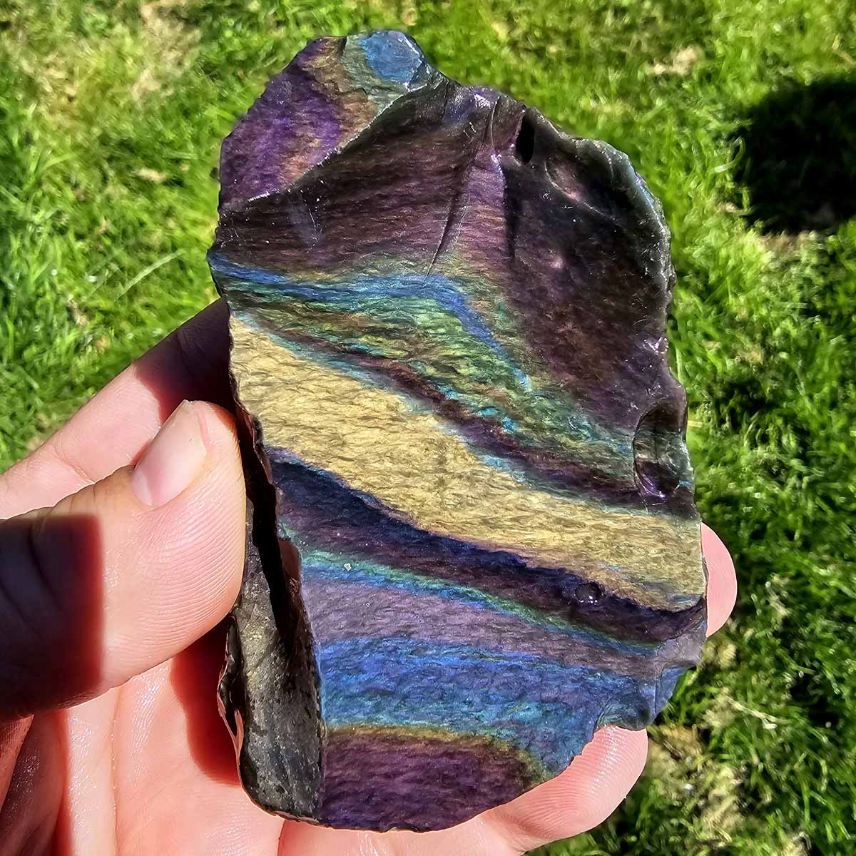 Mexican Velvet Obsidian Rough Chunk!