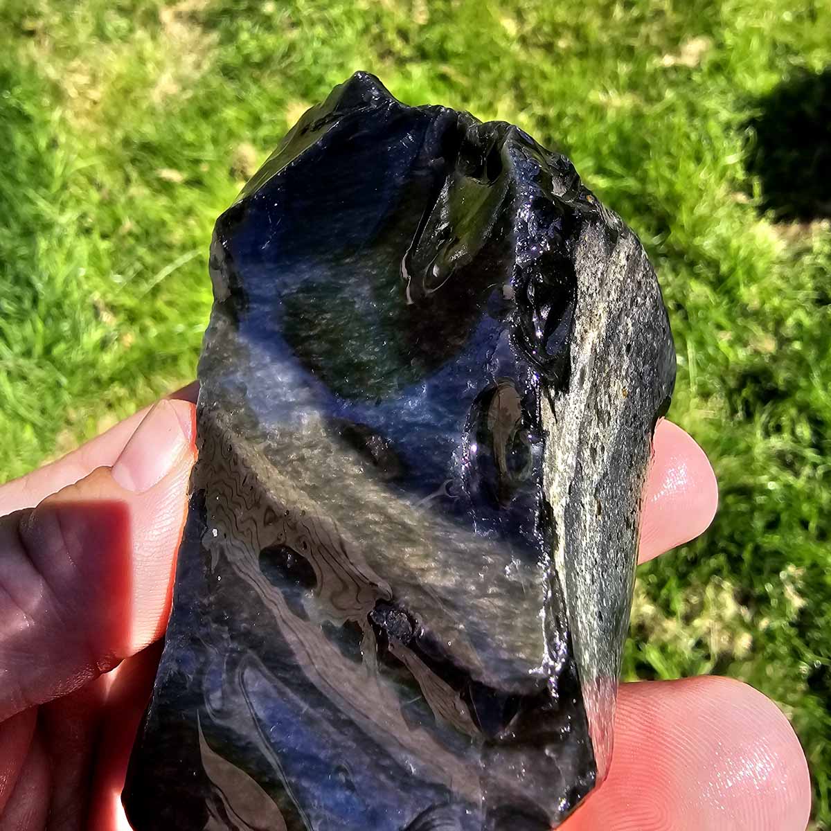 Mexican Velvet Obsidian Rough Chunk!