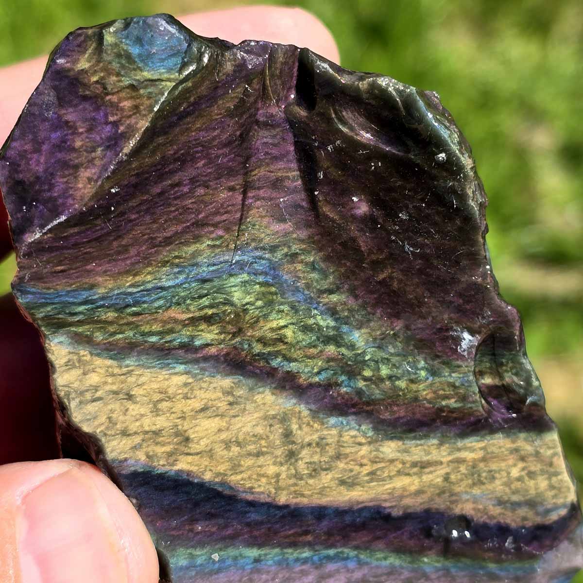 Mexican Velvet Obsidian Rough Chunk!