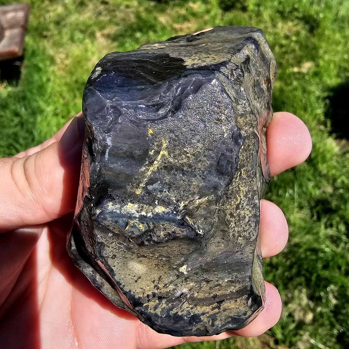 Mexican Velvet Obsidian Rough Chunk!