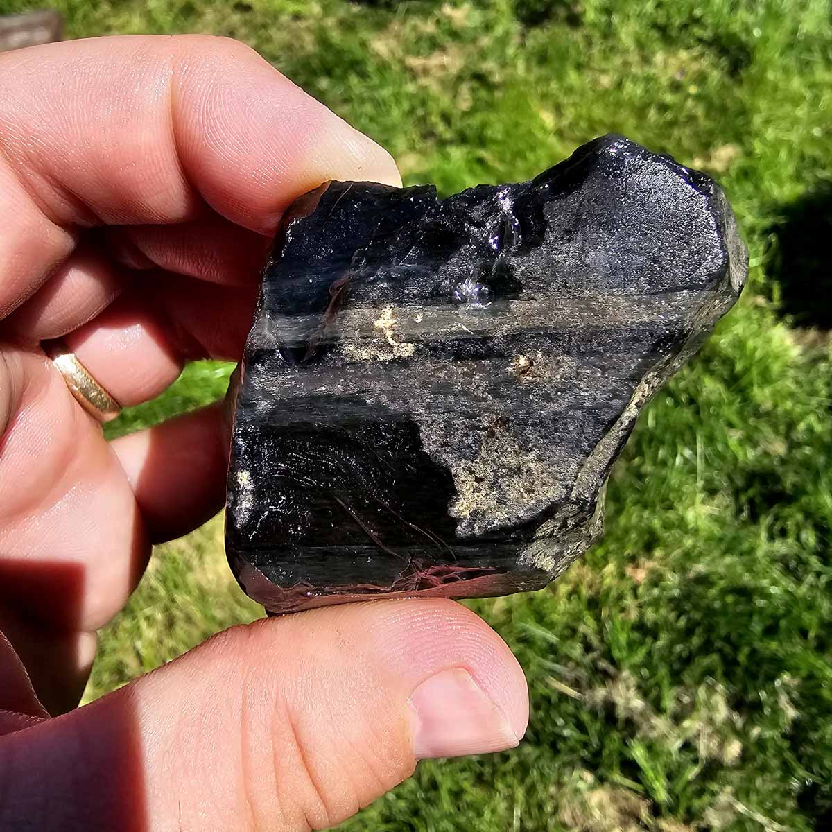 Mexican Velvet Obsidian Rough Chunk!