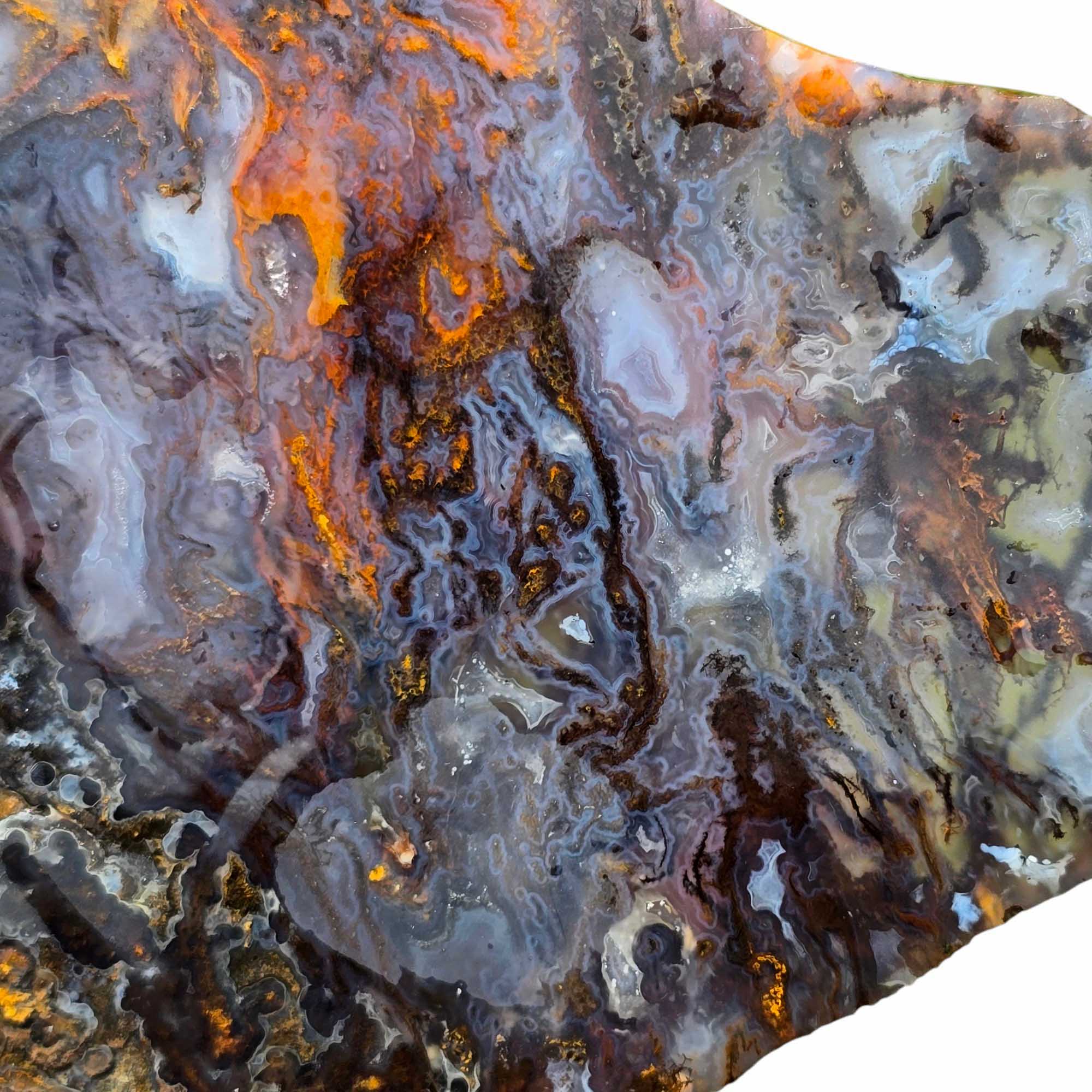 San Carlos Agate Slab Lapidary Stone Slice Cut Rock