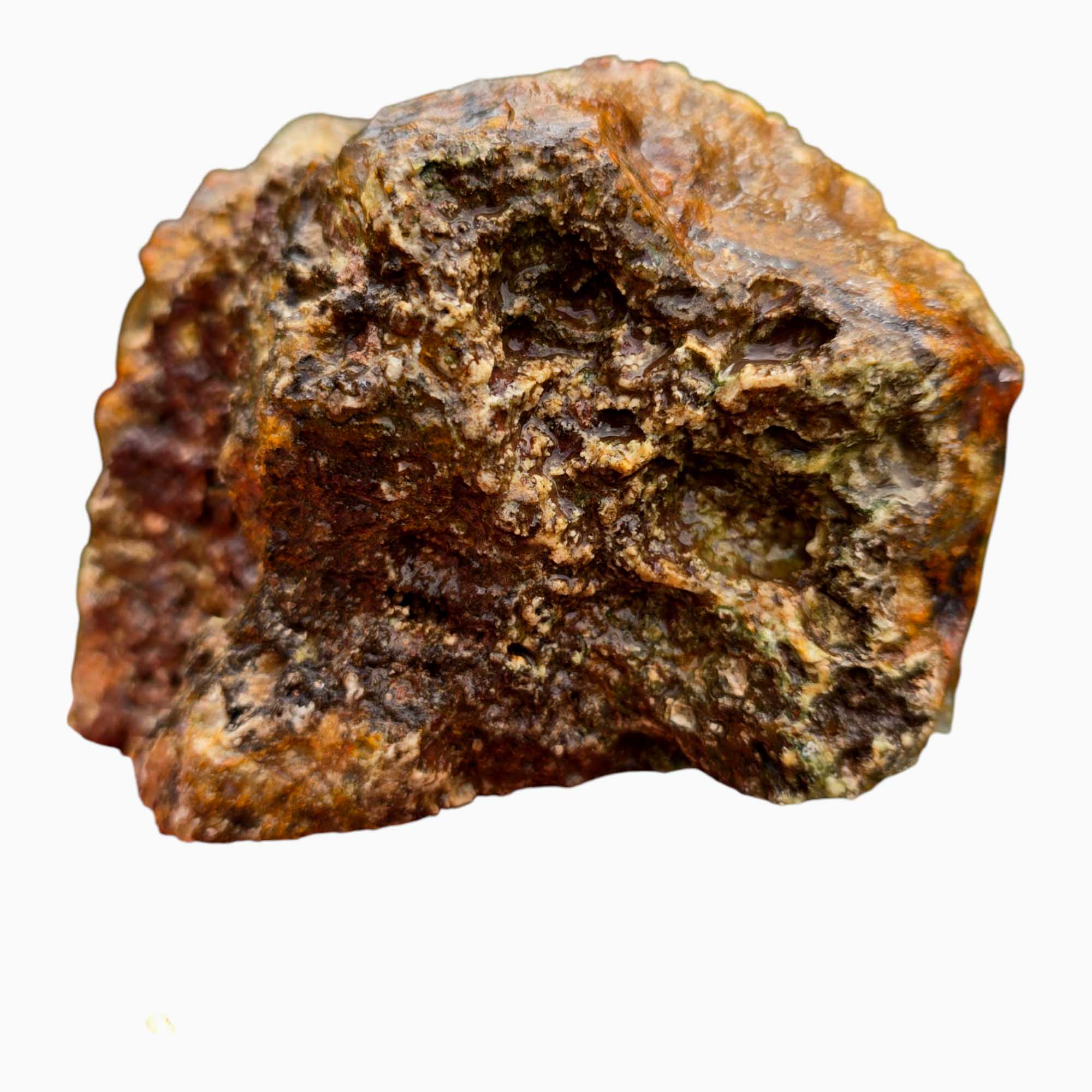 San Carlos Moss Agate Lapidary Cutting Rough Chunk Stone Cut Face