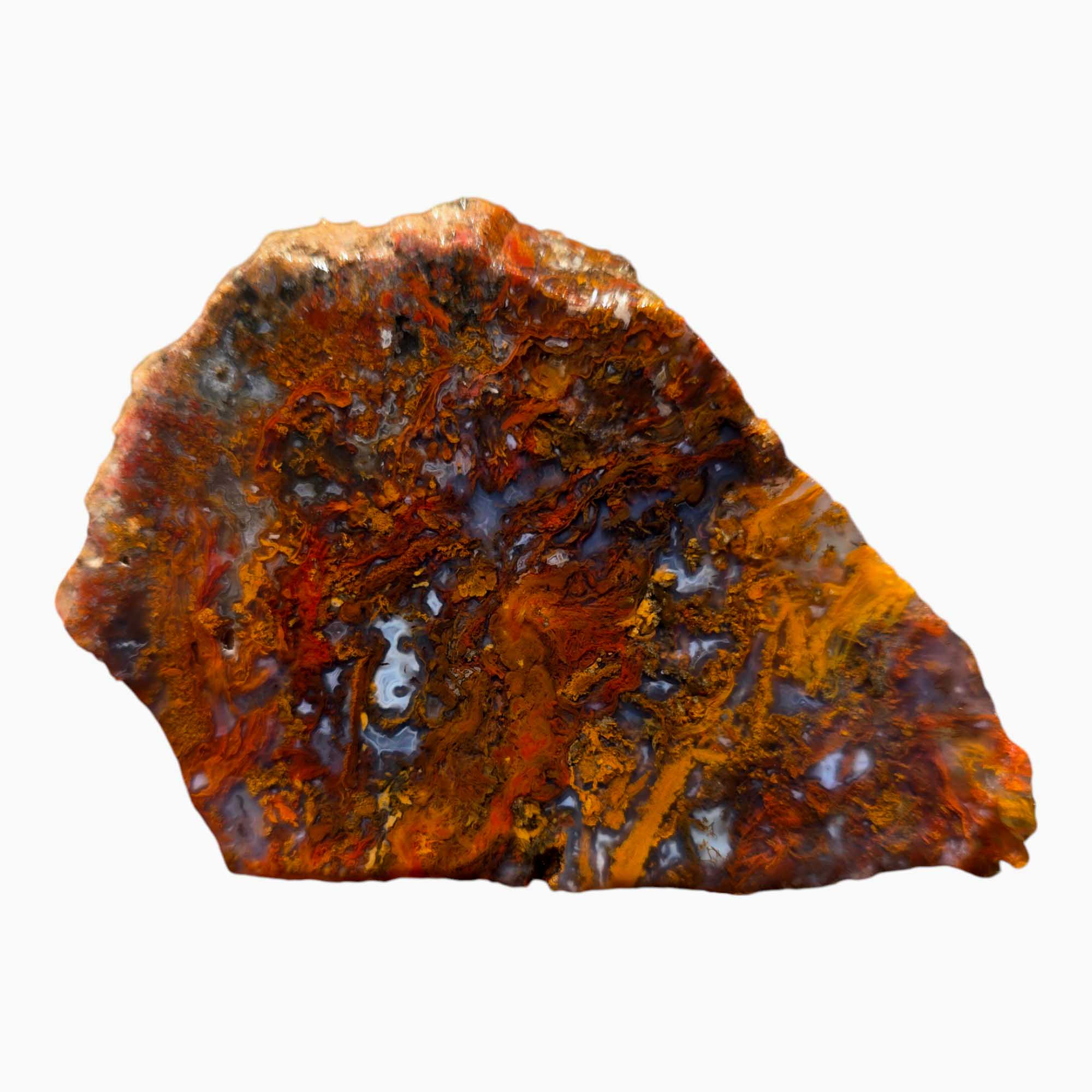 San Carlos Agate Slab Lapidary Stone Slice Cut Rock