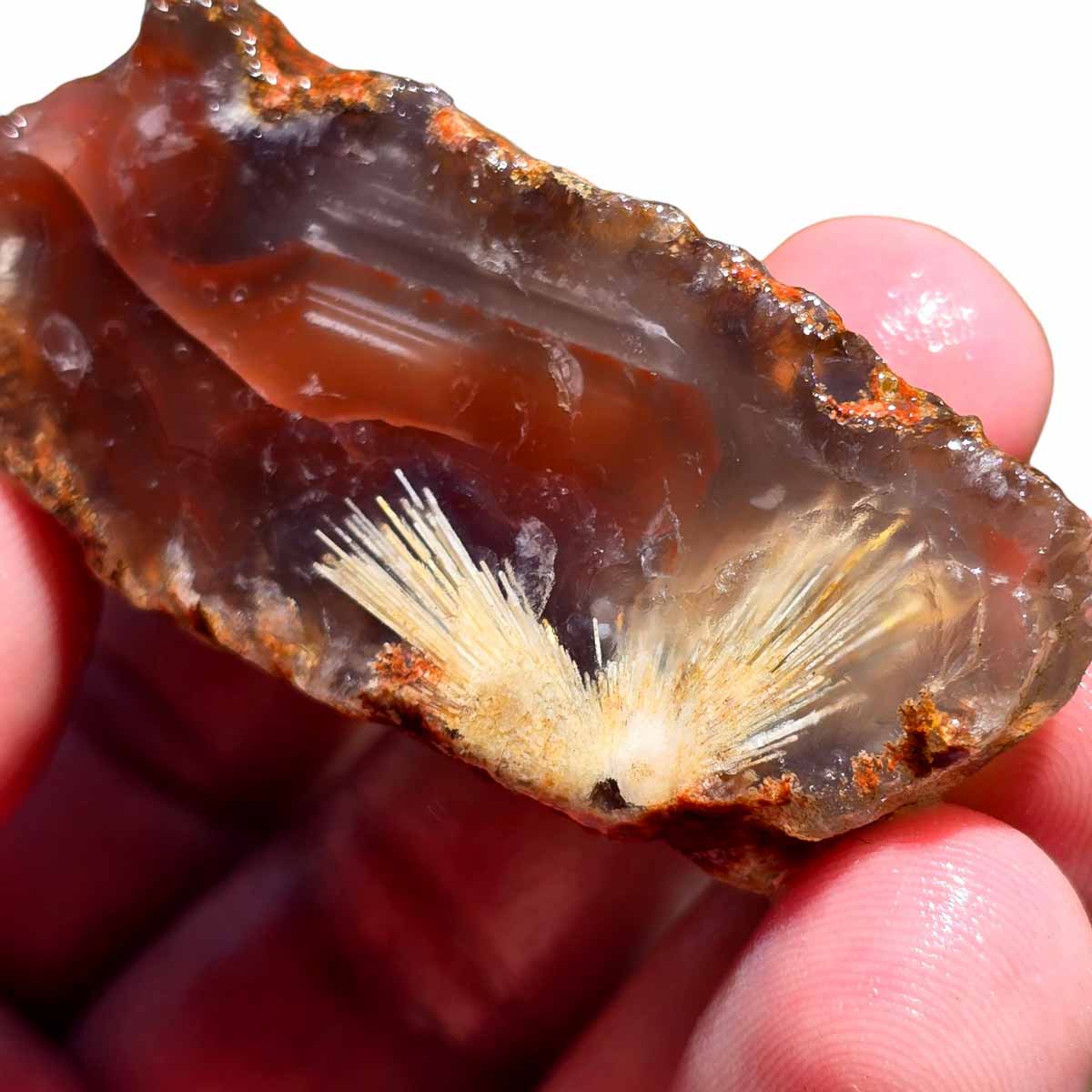 Sagenetic Swazi Agate Rough Chunk