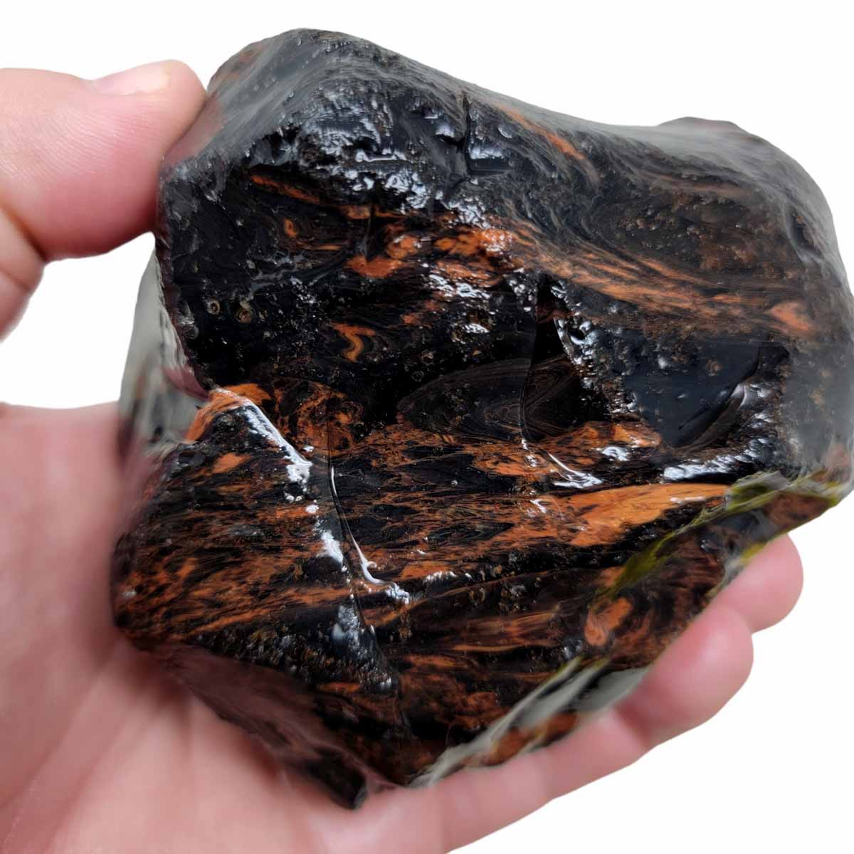 Tri-Flow Obsidian Rough Chunk!