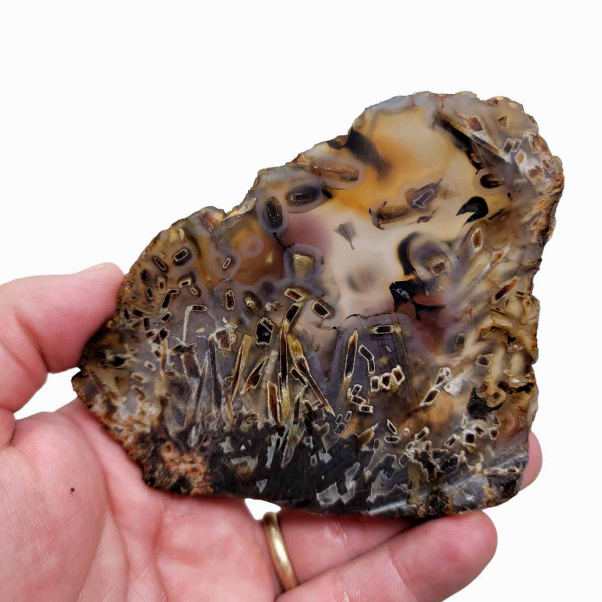 Turkish Stick Agate Slab!  Lapidary Stone Slab!