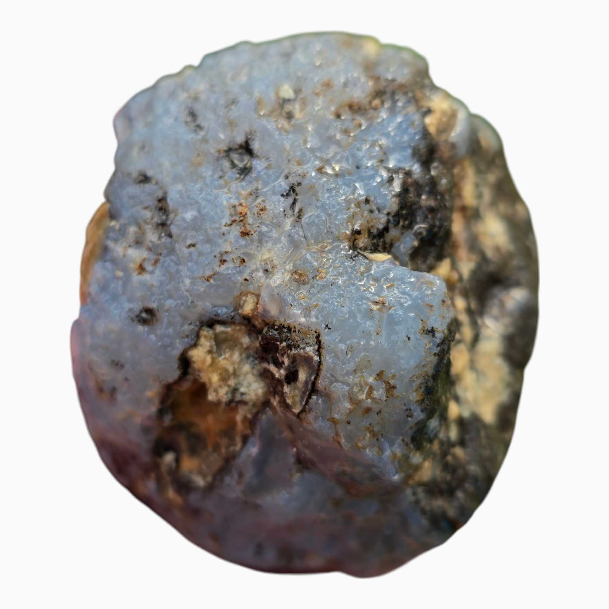 Solid Coconut Geode Agate Lapidary Cutting Rough Chunk