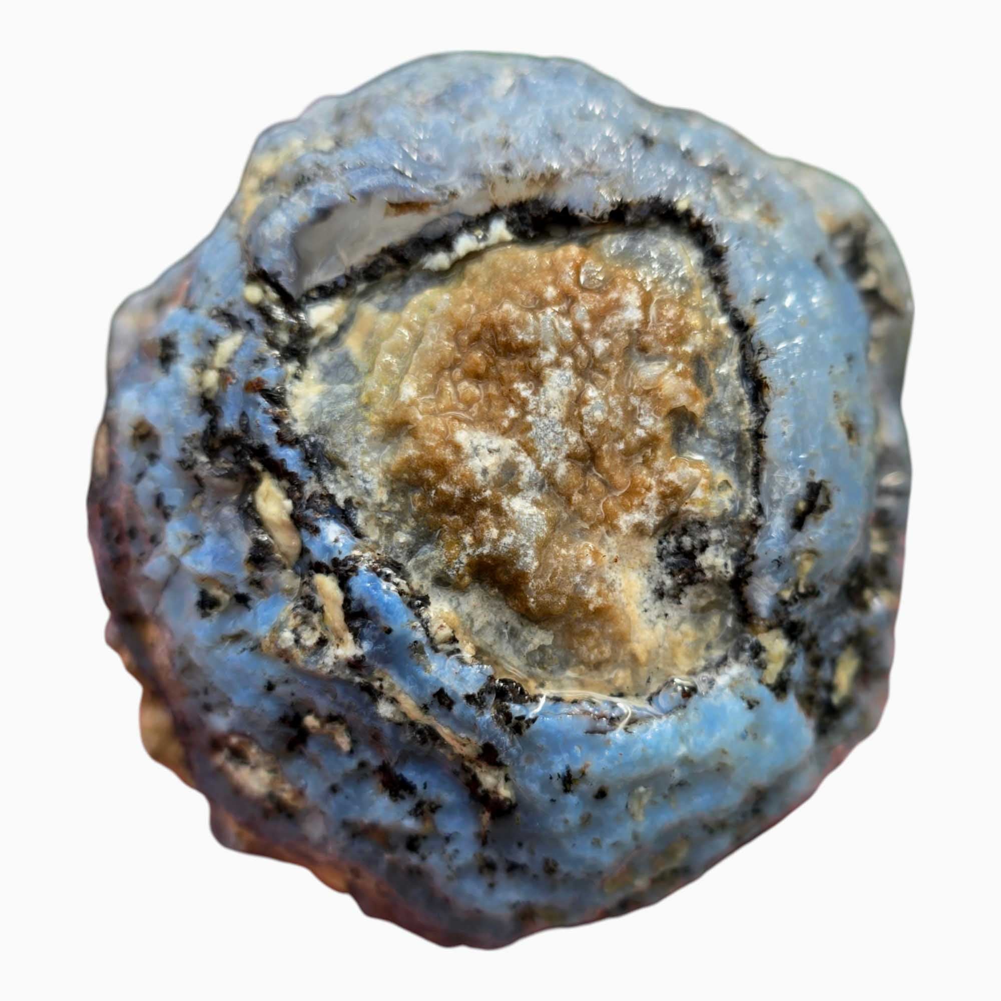 Solid Coconut Geode Agate Lapidary Cutting Rough Chunk