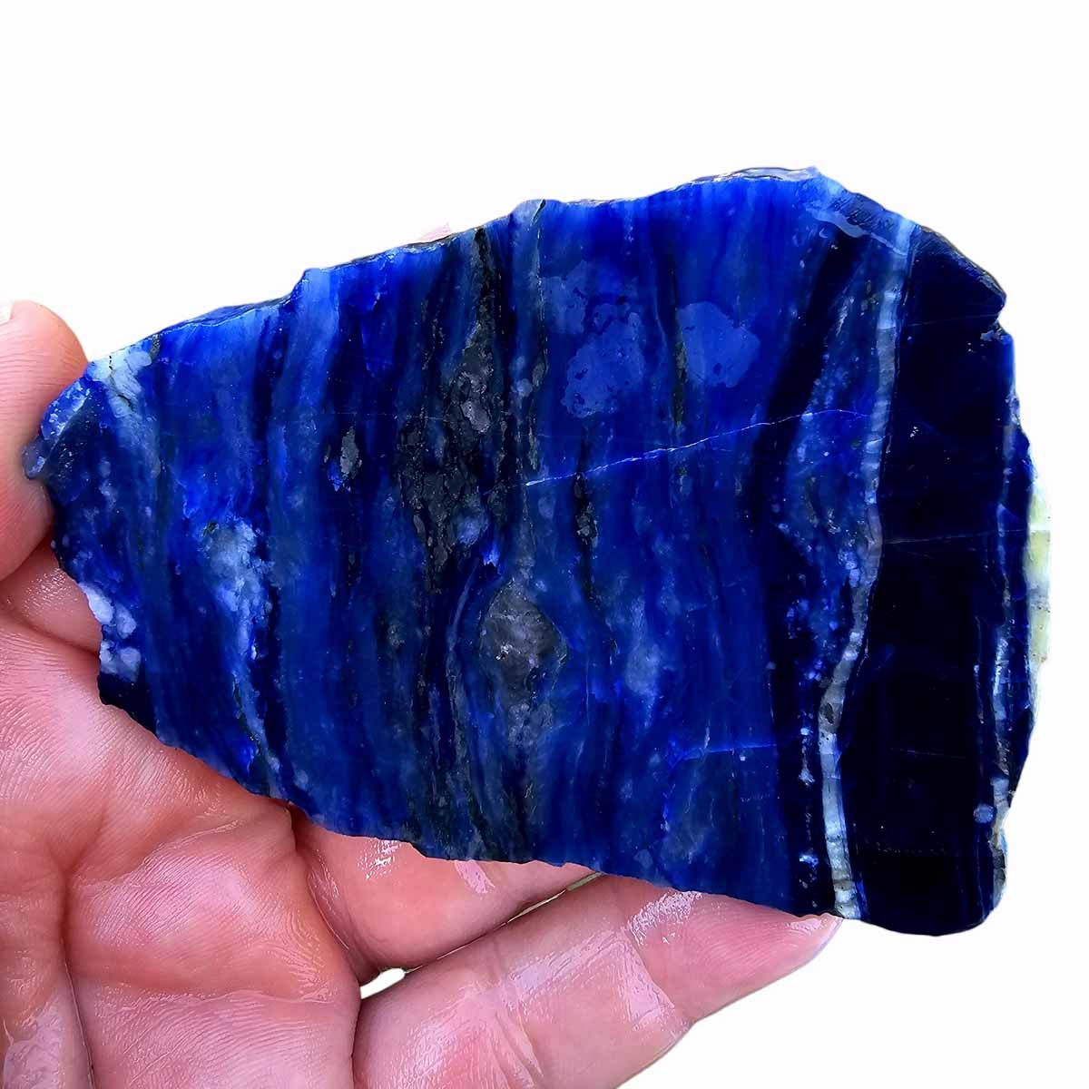 Blue Uruguay Sodalite Slab  Lapidary Stone Slab