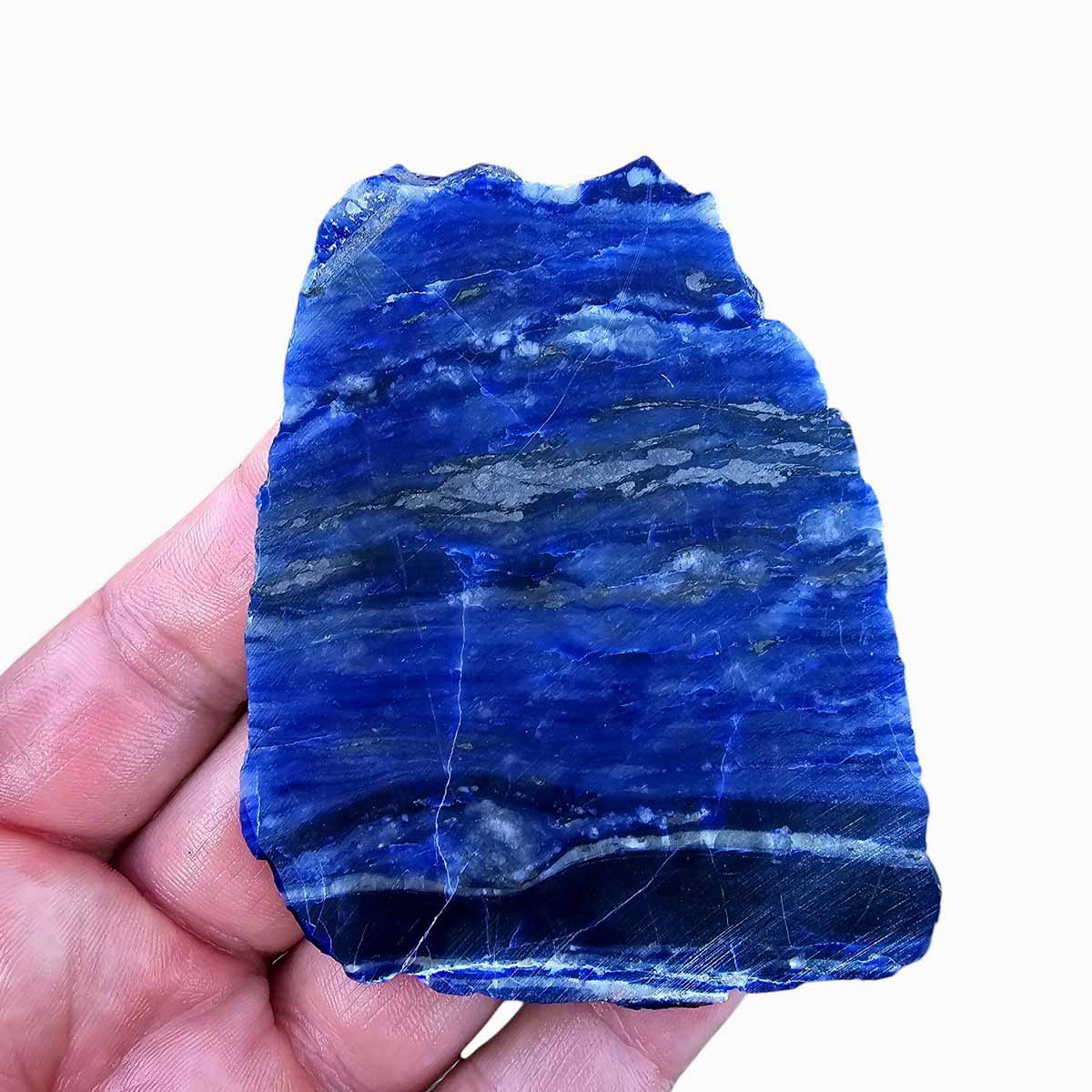 Blue Uruguay Sodalite Slab  Lapidary Stone Slab