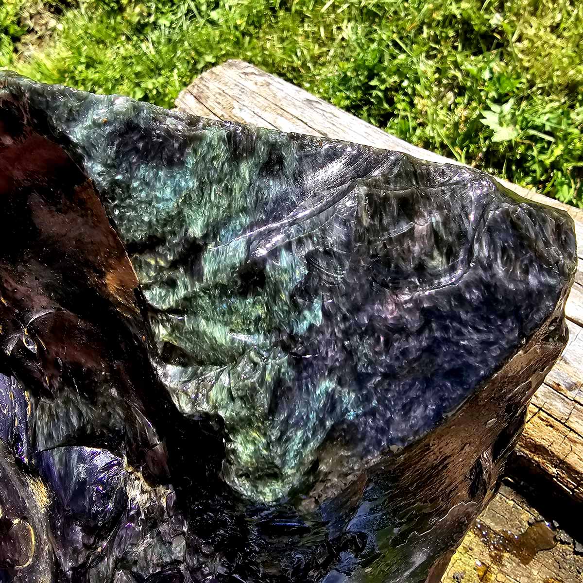 Highgrade Mexican Velvet Obsidian Rough Chunk!