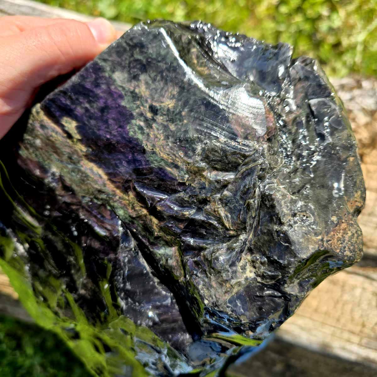 Highgrade Mexican Velvet Obsidian Rough Chunk!